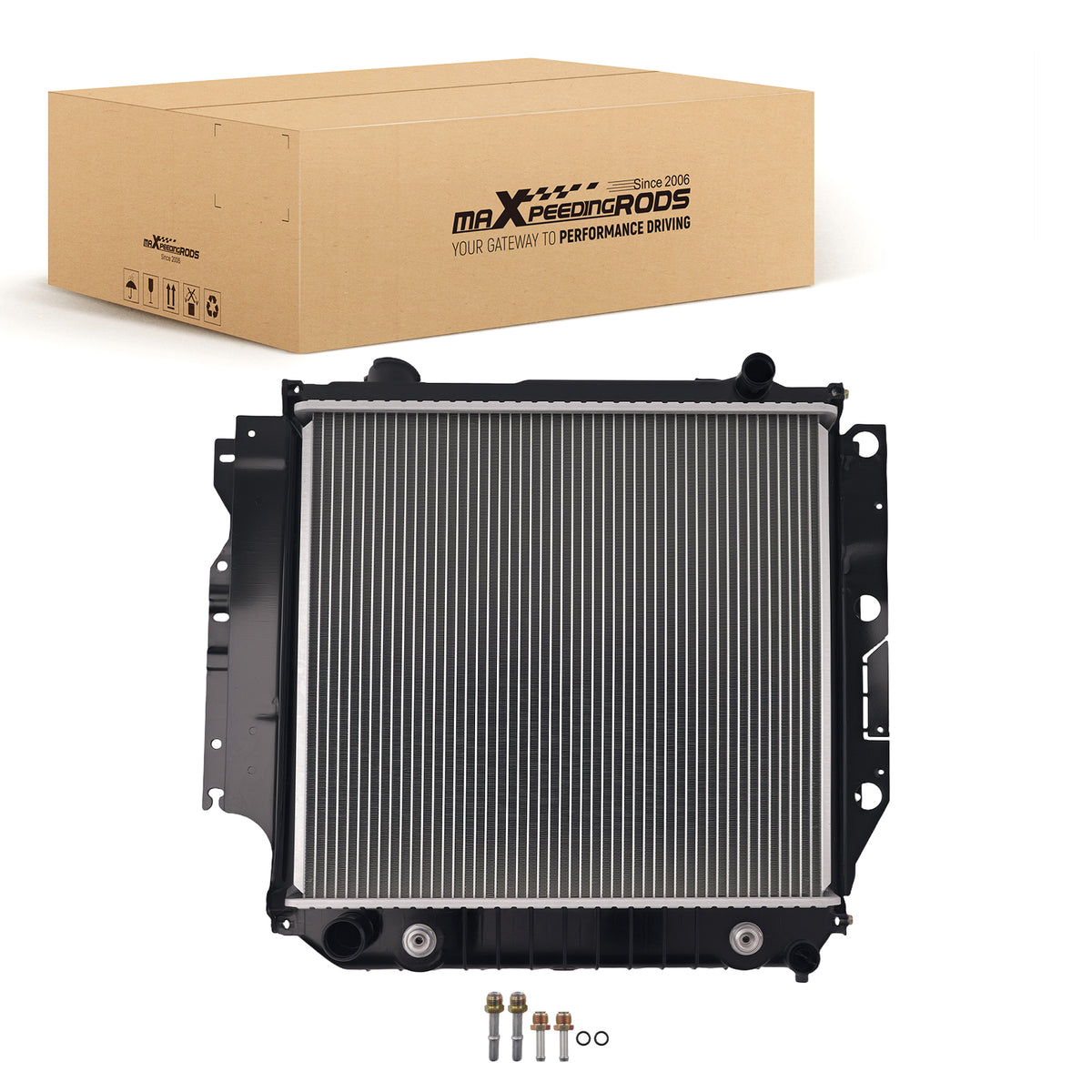 Aluminum Radiator compatible For Jeep Wrangler Rubicon/Unlimited 2003-2006 CU2101