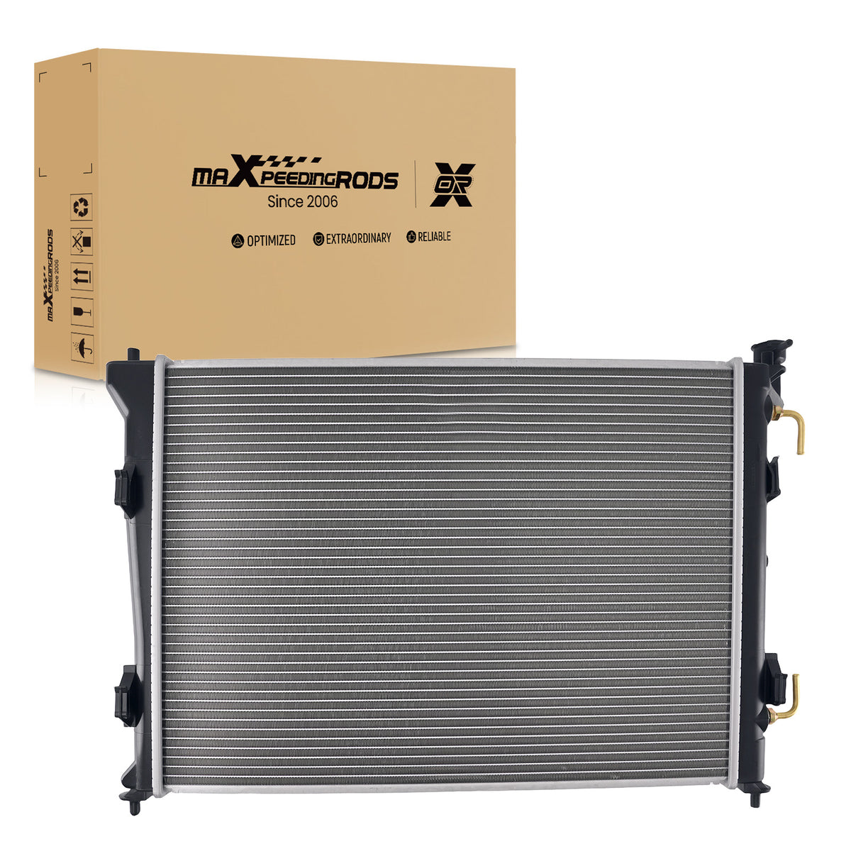 Aluminum Coolant Radiator compatible For Hyundai Elantra 07-12 Automatic 253102H050
