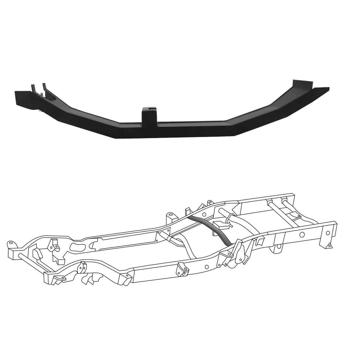 Front Fuel Tank Crossmember compatible For Chevy Silverado GMC Sierra 1500 RegularCab 07-14