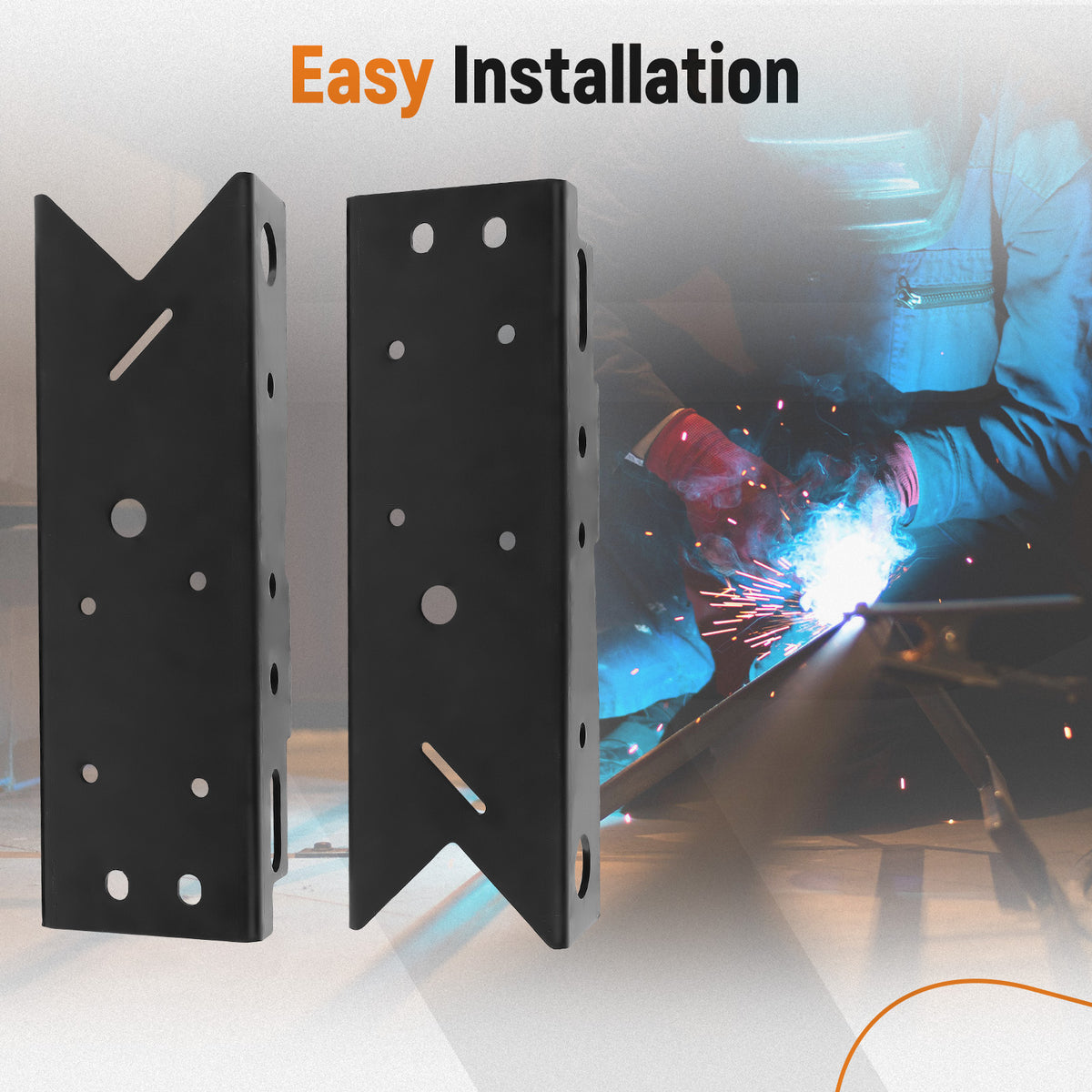 2x Rear Frame Repair Section compatible For Chevy SilveradoGMC compatible For Sierra 1500 1999-2014