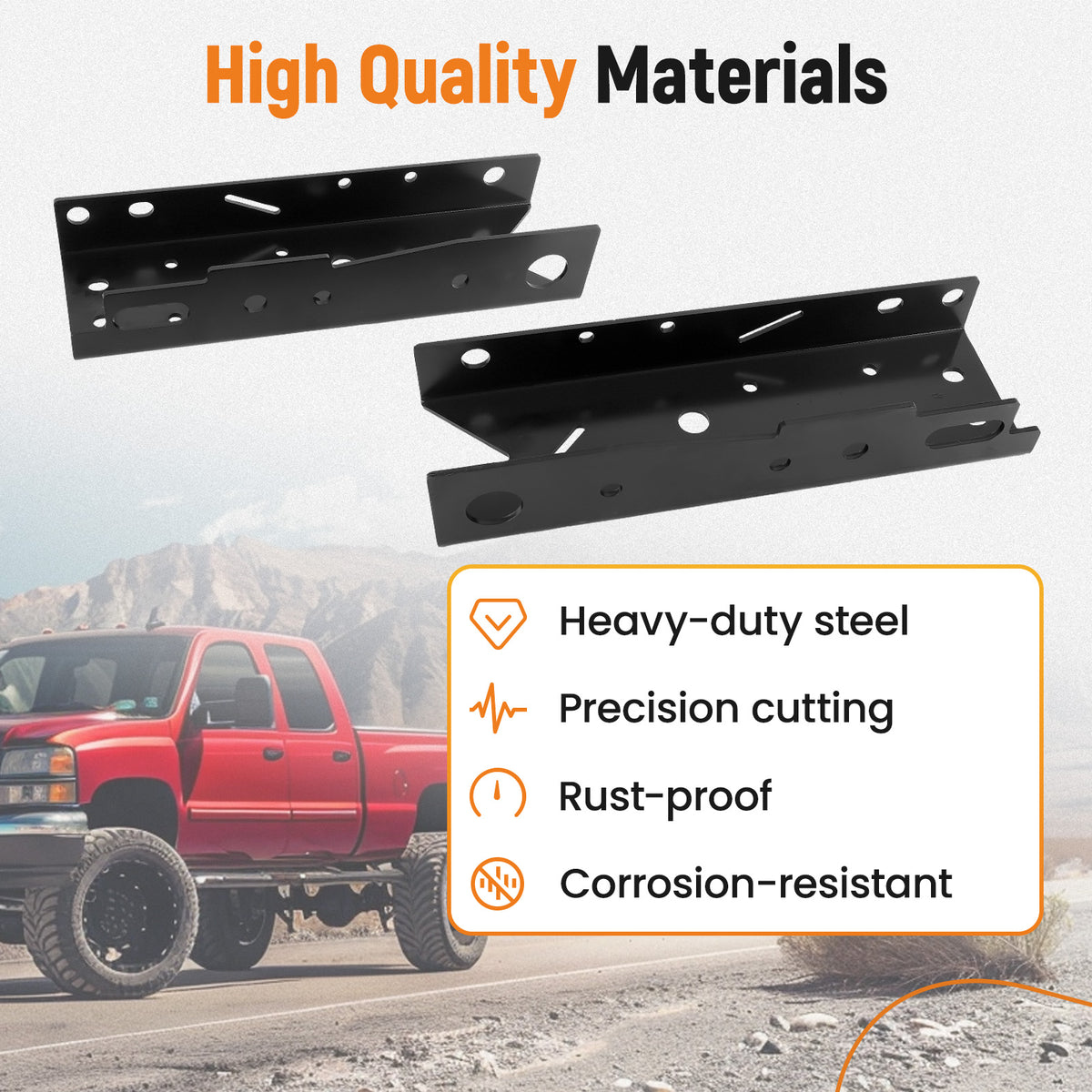 2x Rear Frame Repair Section compatible For Chevy SilveradoGMC compatible For Sierra 1500 1999-2014