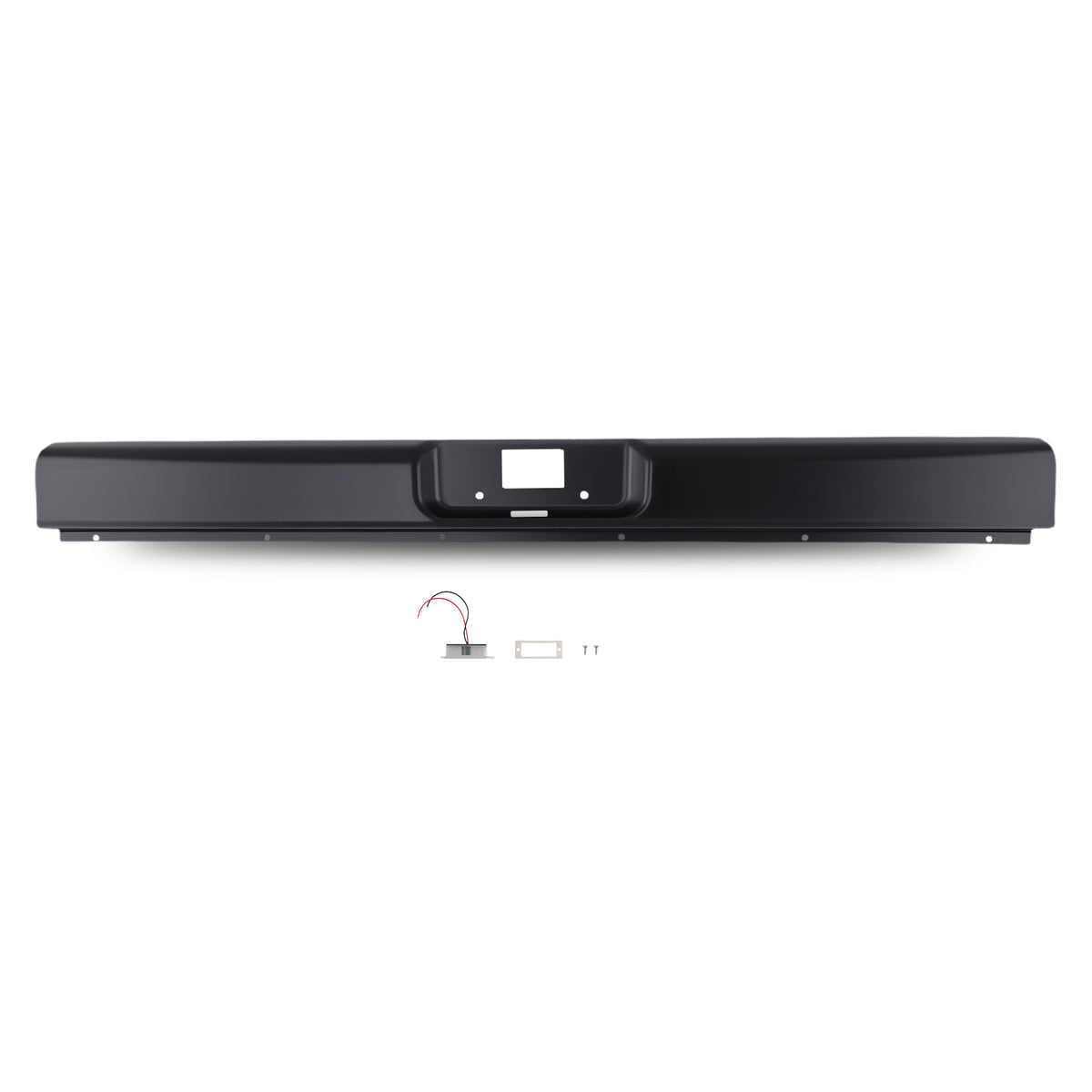 Black Primed Rear Roll Pan compatible For Chevy C10 Fleetside 1973-1987 Steel