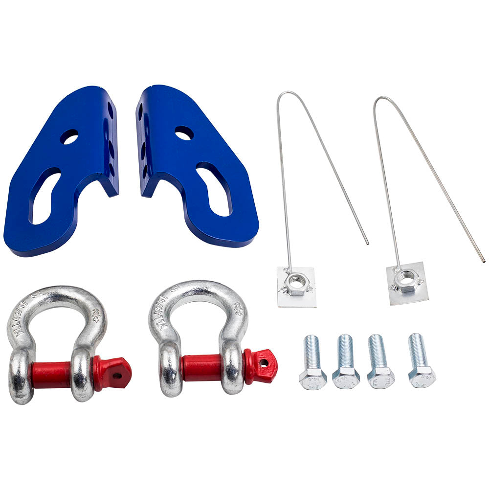 Recovery Tow Points W/shackles compatible For Nissan Patrol Gu Series 3, 4, 5 10mm Steel