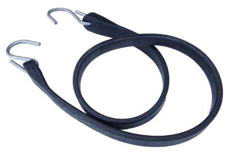 15 Inch Rubber Tarp Straps w/ Crimped S Hooks | 20 PACK
