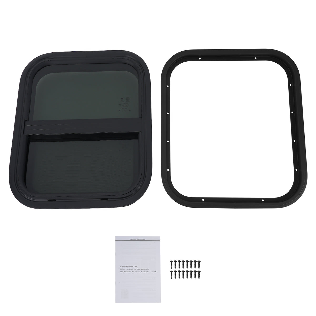 14 W 16 H RV Window For Camper/Trailer/Cargo/Food Truck Truck  Mounting Ring