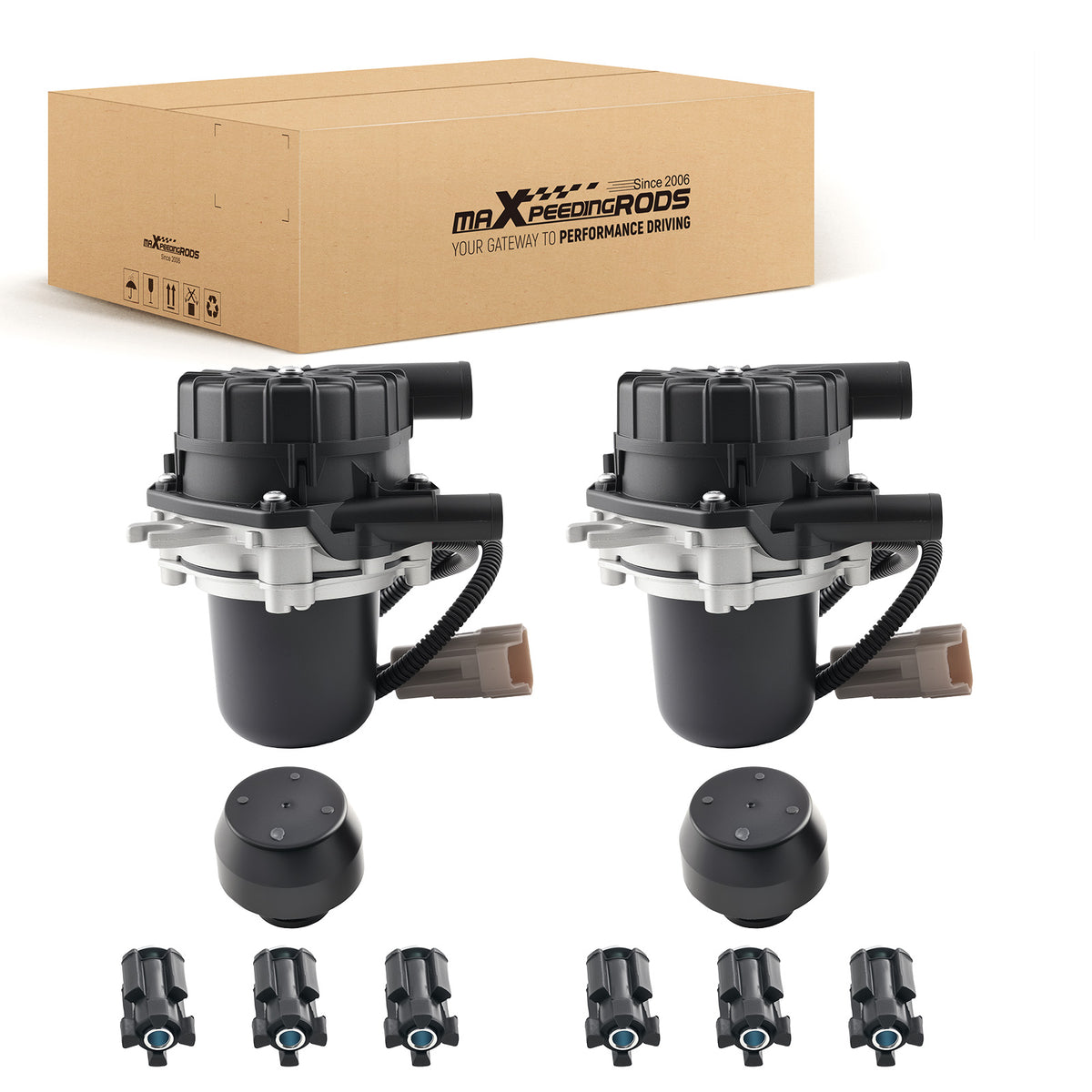 2x Secondary Air Pump compatible For Toyota Sequoia Tundra 2007-2013 compatible For Land Cruiser 2008-13