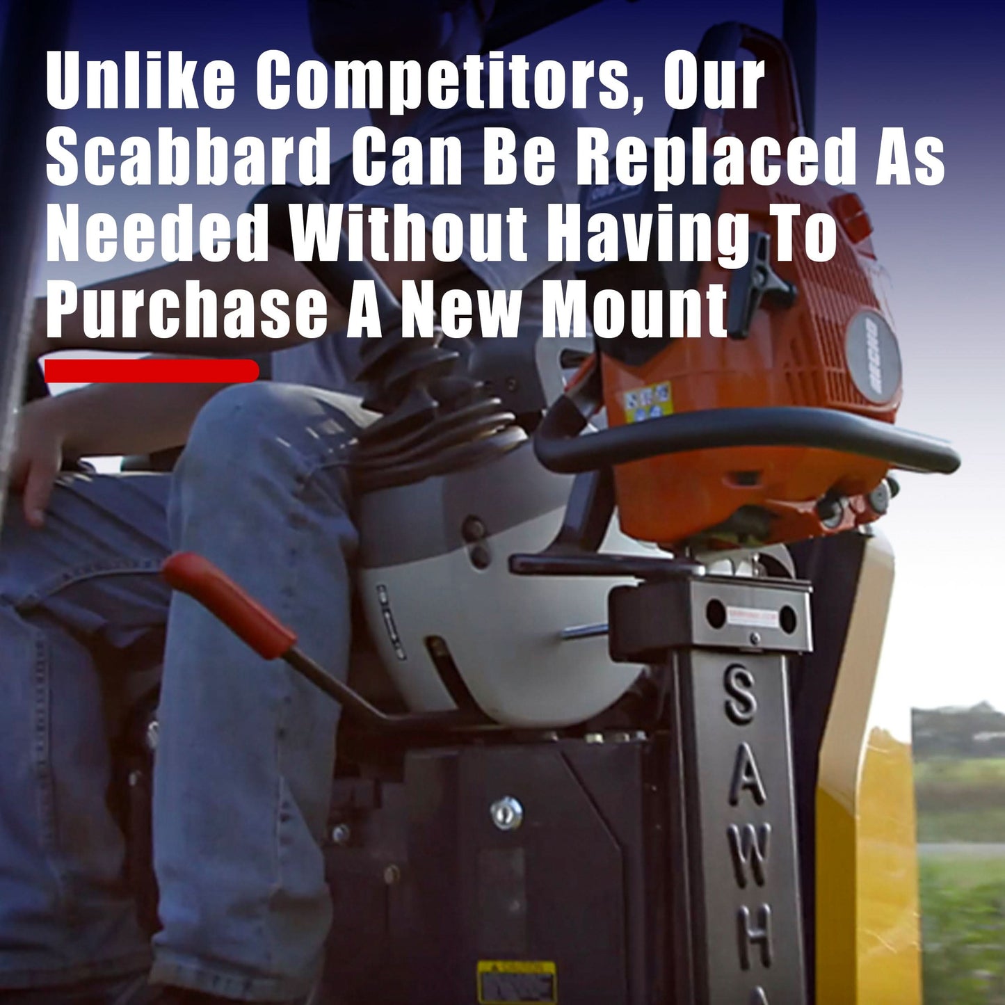 SawHaul Fixed Mount Base Kit with Pro Grade Scabbard