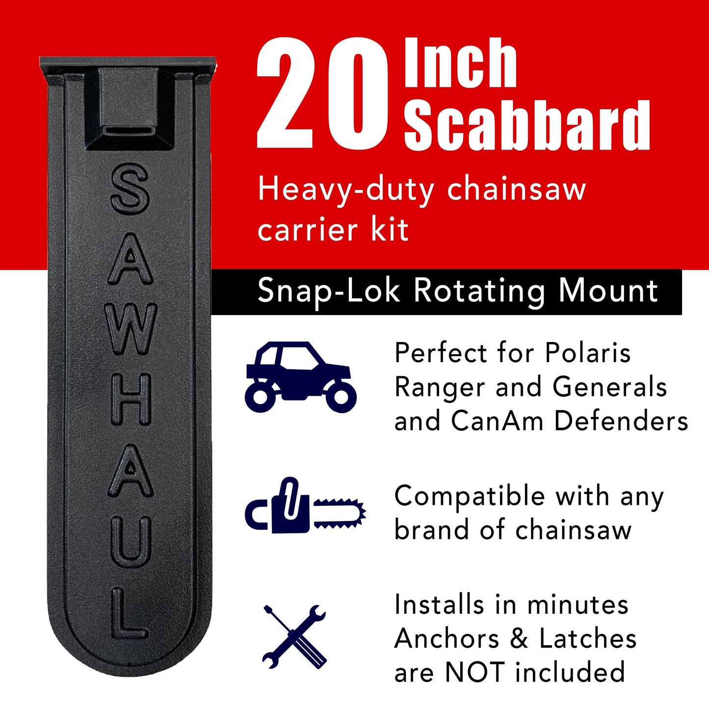 SawHaul Snap-Lok Rotating Mount for Polaris® and CanAm®