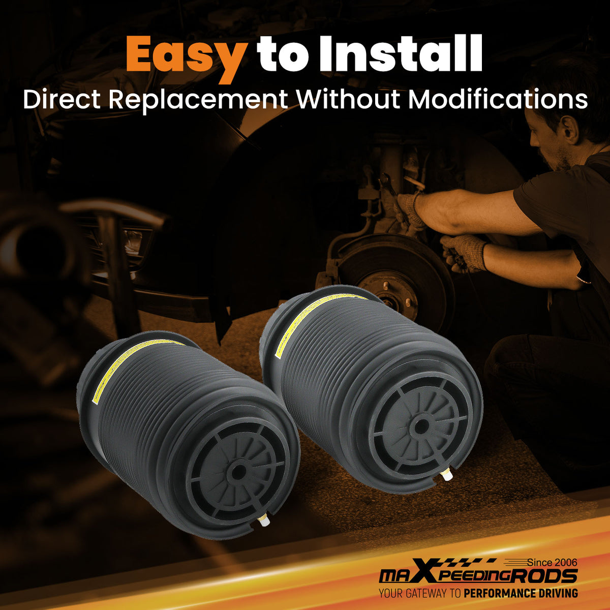 Set of 2 Suspension Air Spring Bags compatible For Mercedes W212 W218 CLS E-Class