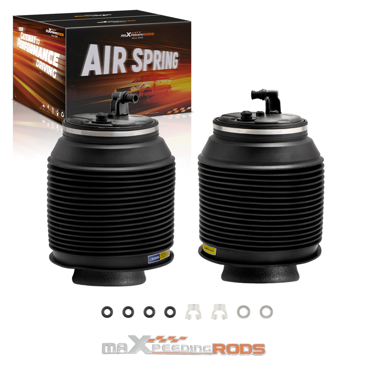 Set of 2 Rear L/R Air Suspension Bag compatible For Lexus GX470 compatible For Toyota 4Runner 4809035011