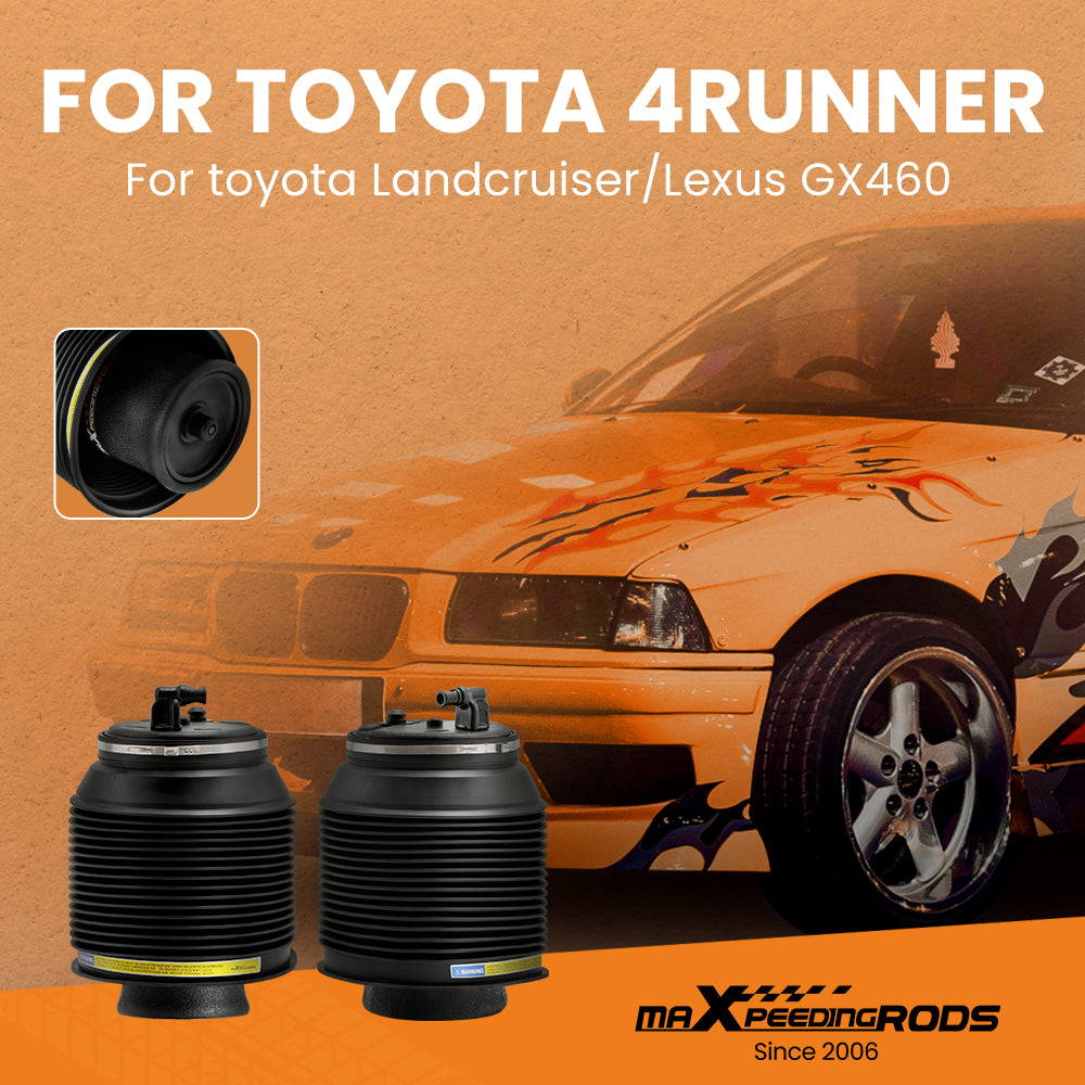 Set of 2 Rear L/R Air Suspension Bag compatible For Lexus GX470 compatible For Toyota 4Runner 4809035011