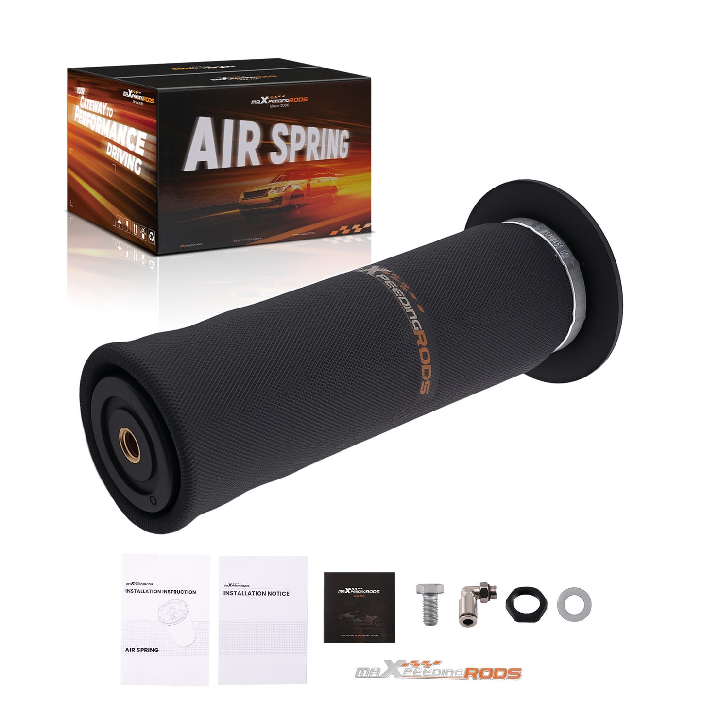 Pair Rear Air Suspension Springs Sleeve Compatible For Dodge D100 D150 D300 W100
