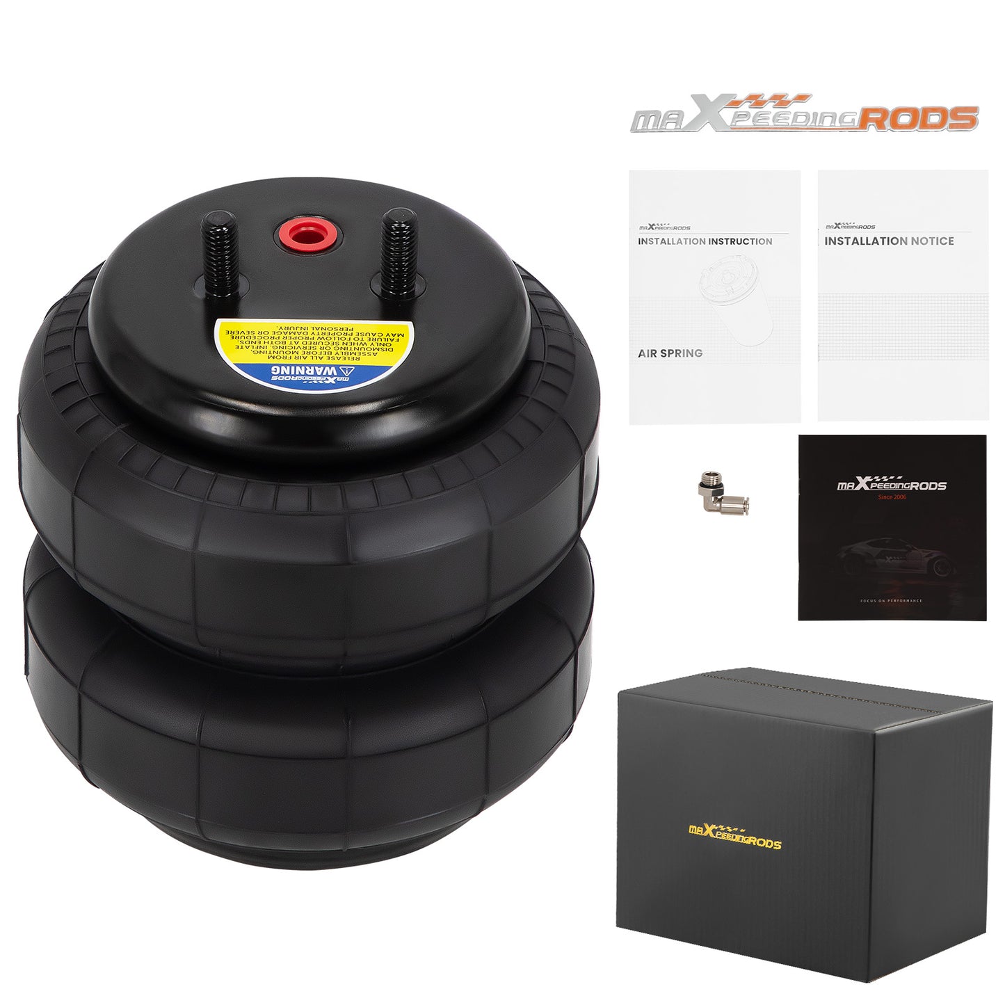 1x Universal 2500lbs Air Spring Bag compatible For Ford F-150/F-250/F-350/F-450 24WD