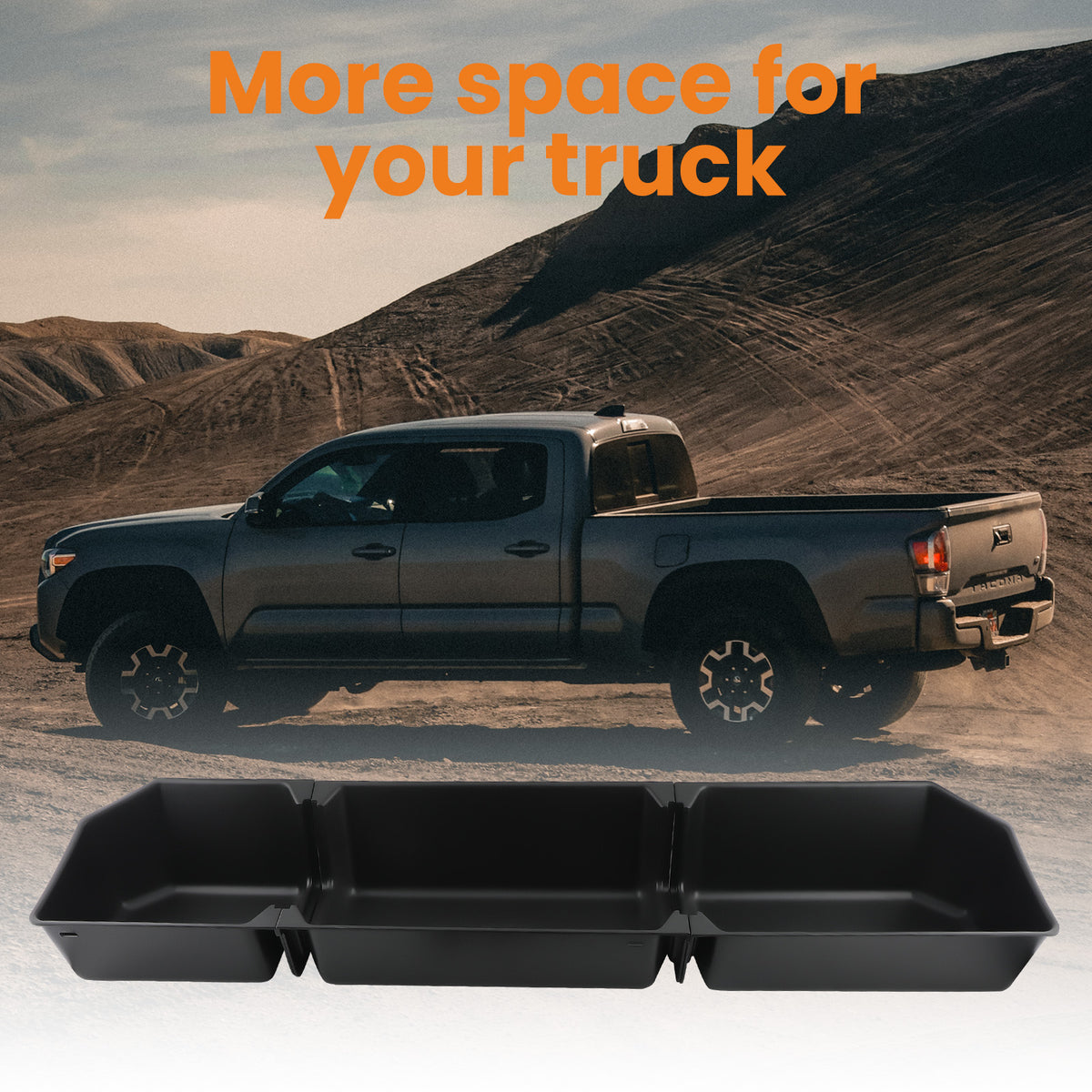 Rear Underseat storage cargo box compatible For Ford F150 SuperCrew CabCrew Cab 2015-23