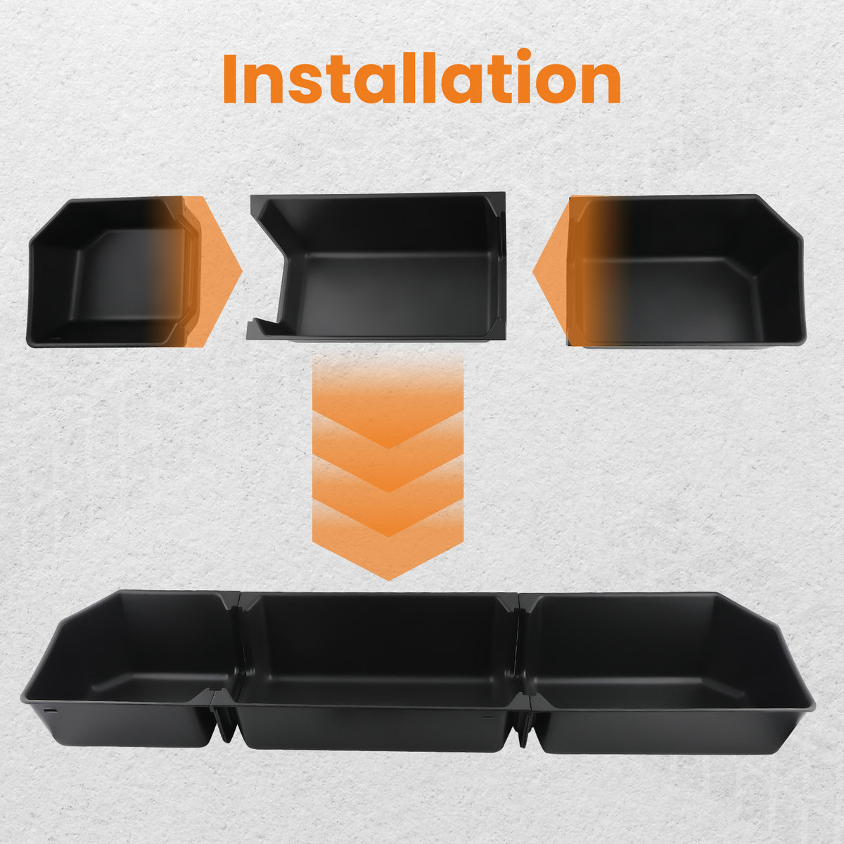 Rear Underseat storage cargo box compatible For Ford F150 SuperCrew CabCrew Cab 2015-23