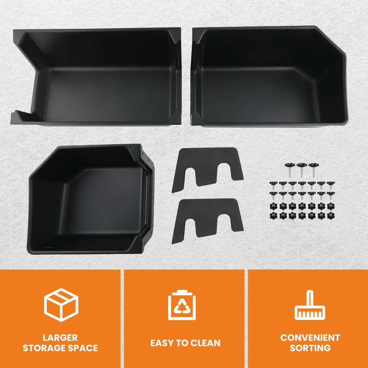 Rear Underseat storage cargo box compatible For Ford F150 SuperCrew CabCrew Cab 2015-23