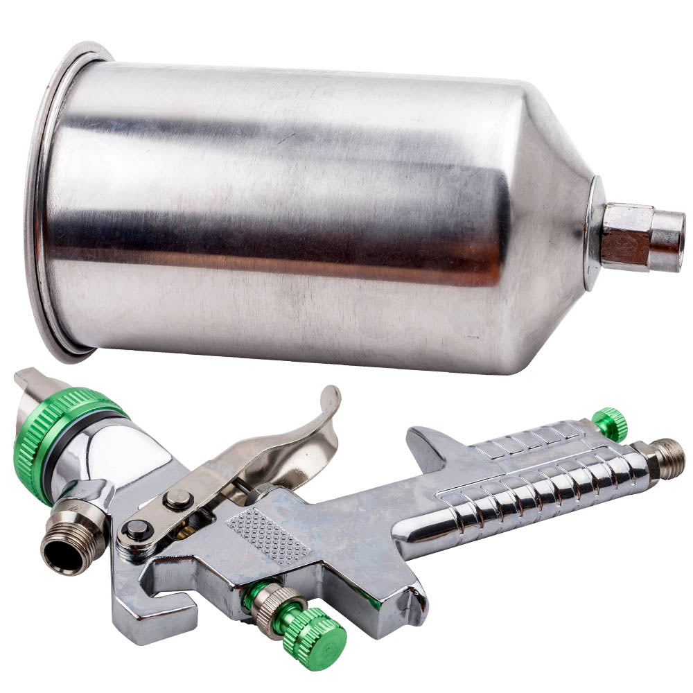 2.5mm Tip HVLP Paint Air Spray Gun Kit Gravity Feed Car Primer Gauge Protable