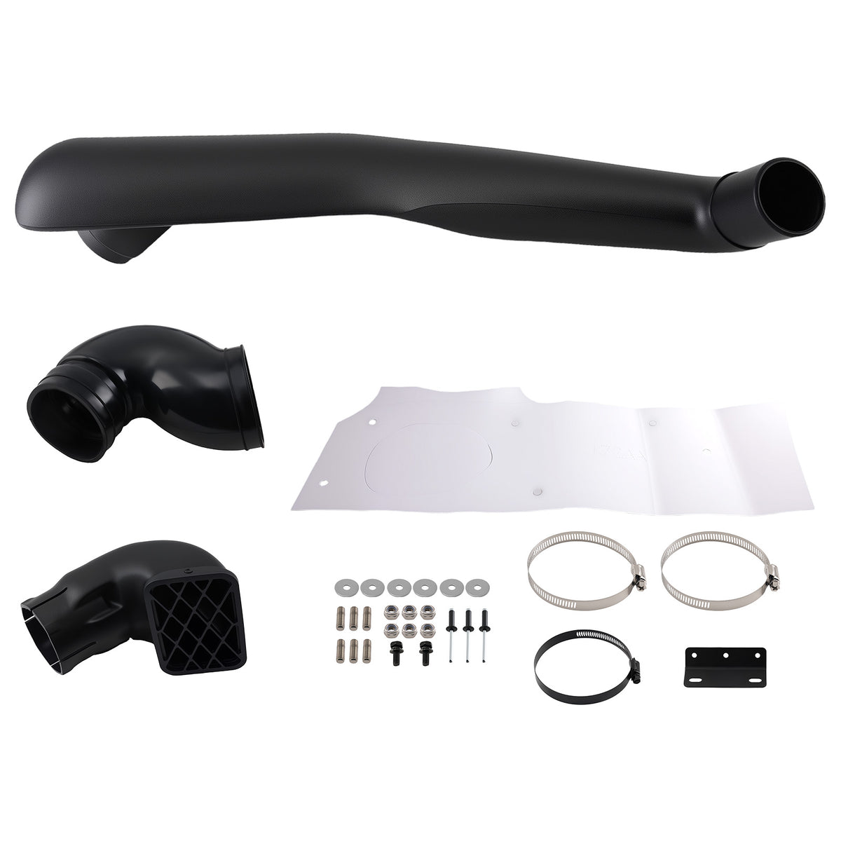 Air Intake Kit Right compatible For Toyota Tacoma 3.5L 2GR-FKS 2016-2021  Black LLDPE