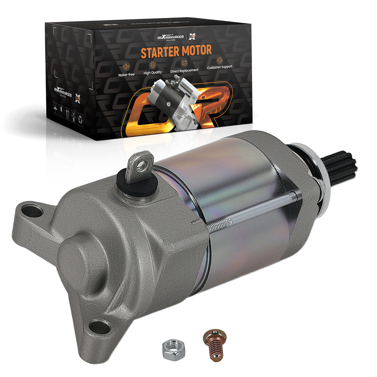 12 Volt 9T Starter Motor compatible For Yamaha WR450F 2007-2014 SMU0455 CW Rotation