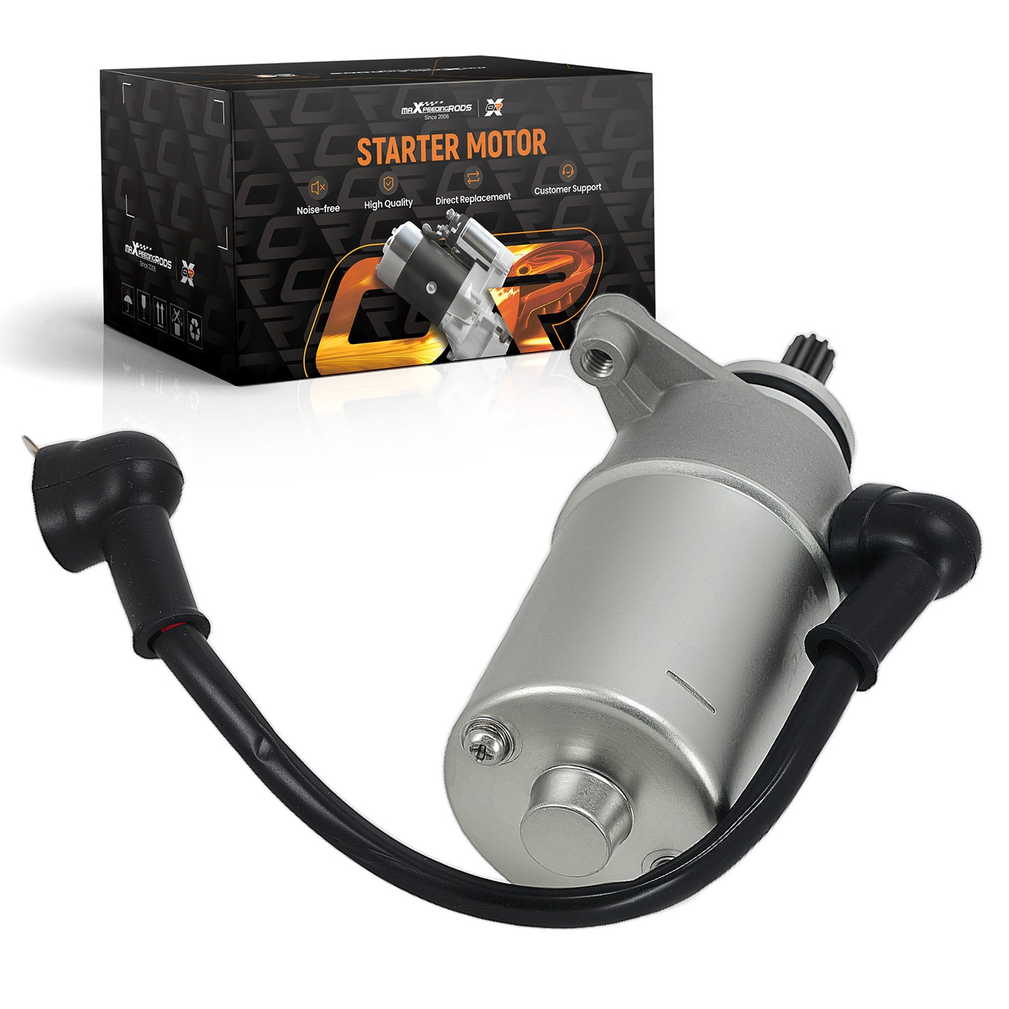 12V 9 Teeth Starter compatible For Yamaha Raptor 50 80 YFM100 55X-81800-51-00 PMDD