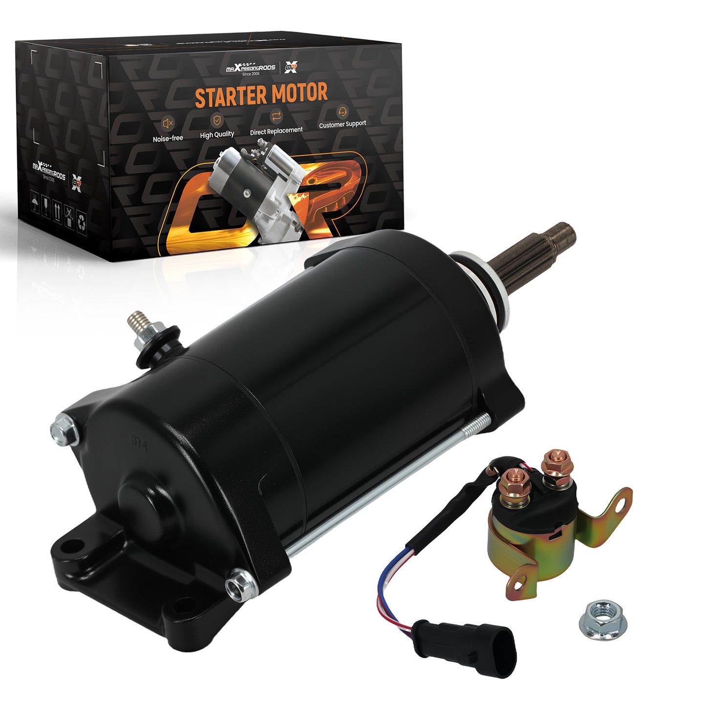 10 Teeth PMDD Starter Motor compatible For Polaris RZR 4 XP 900 2012 12V 4013245