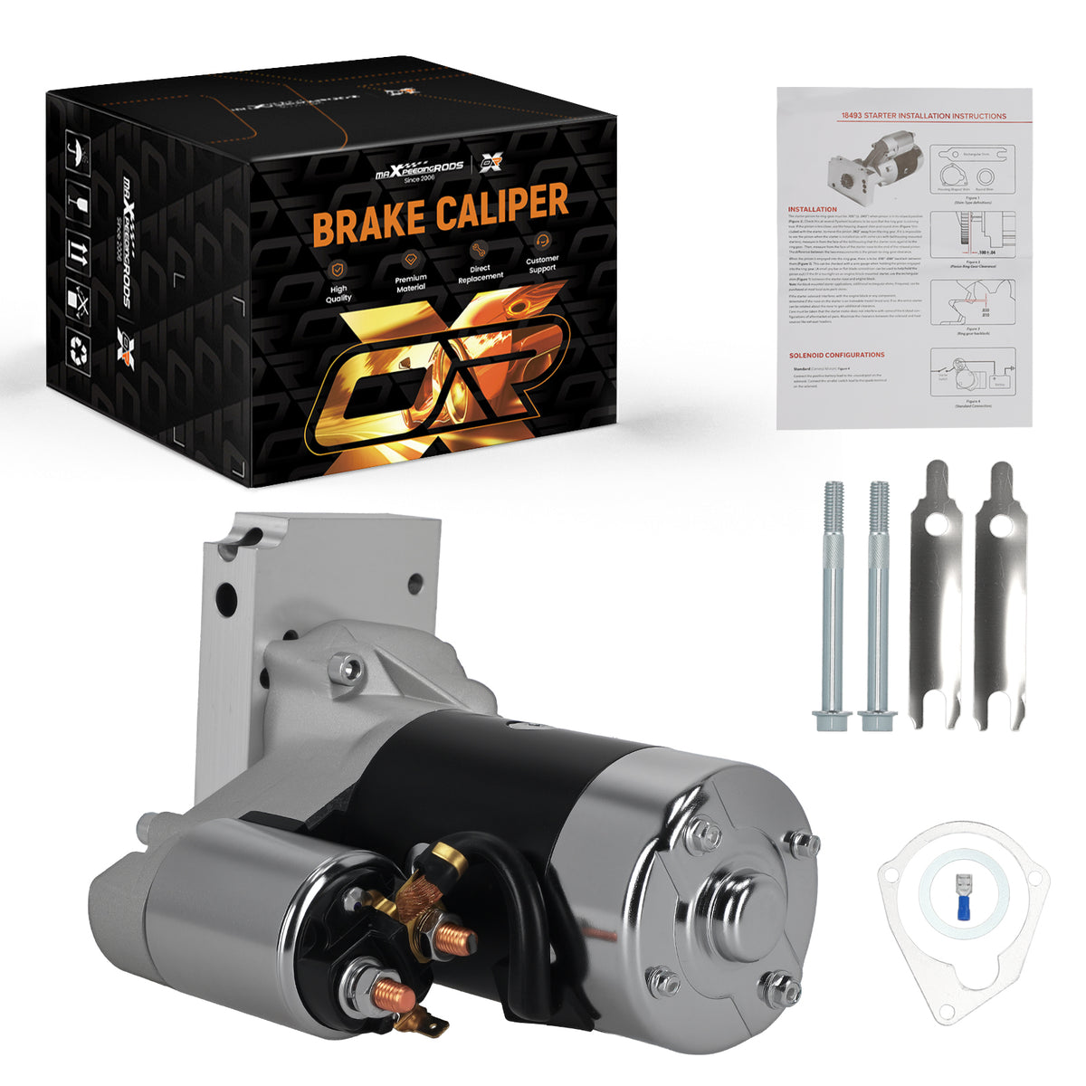 Starter compatible For Chevy 396, 402, 427, 454 High Torque 153 or 168 Tooth Big Block