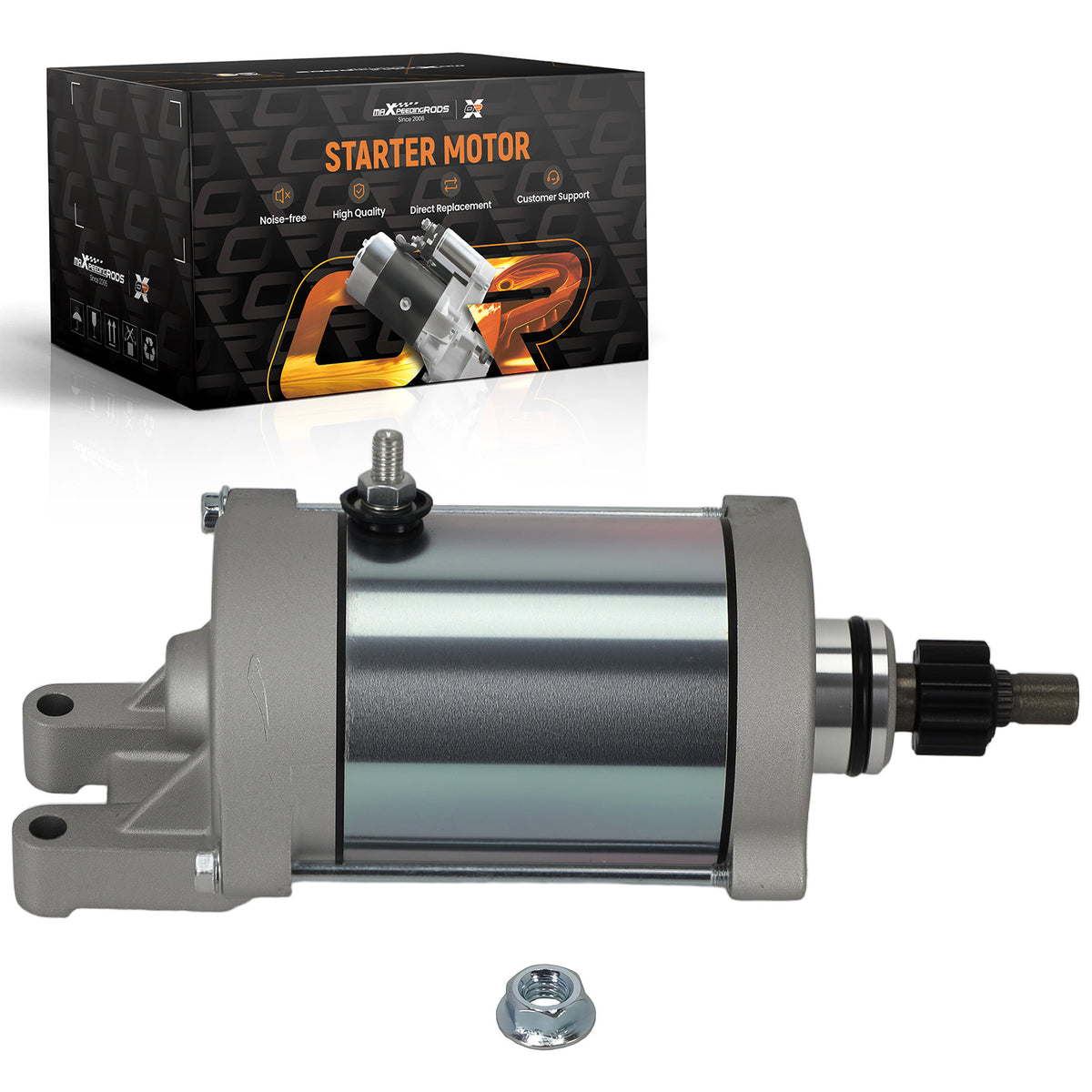 0.8KW 12T Starter Motor compatible For Yamaha Raptor 660R 2001-2005 SMU0212 CW