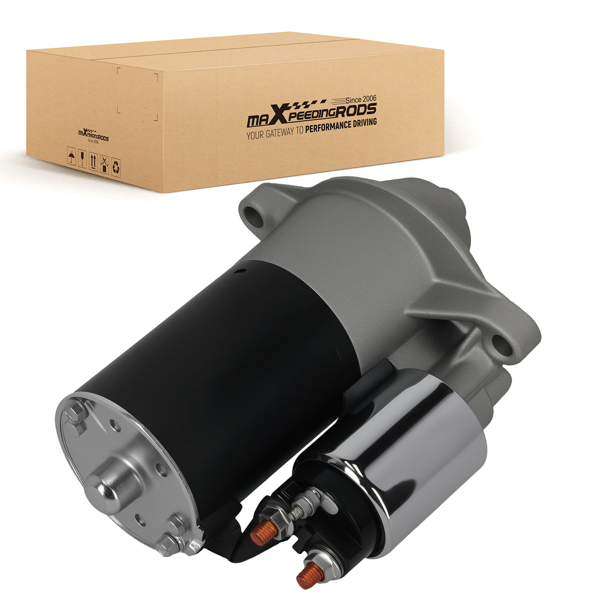 Starter Motor compatible For OMC 5.0L 5.8L compatible For Ford 1989-1996 F7SZ-11002-AARM 10 Teeth