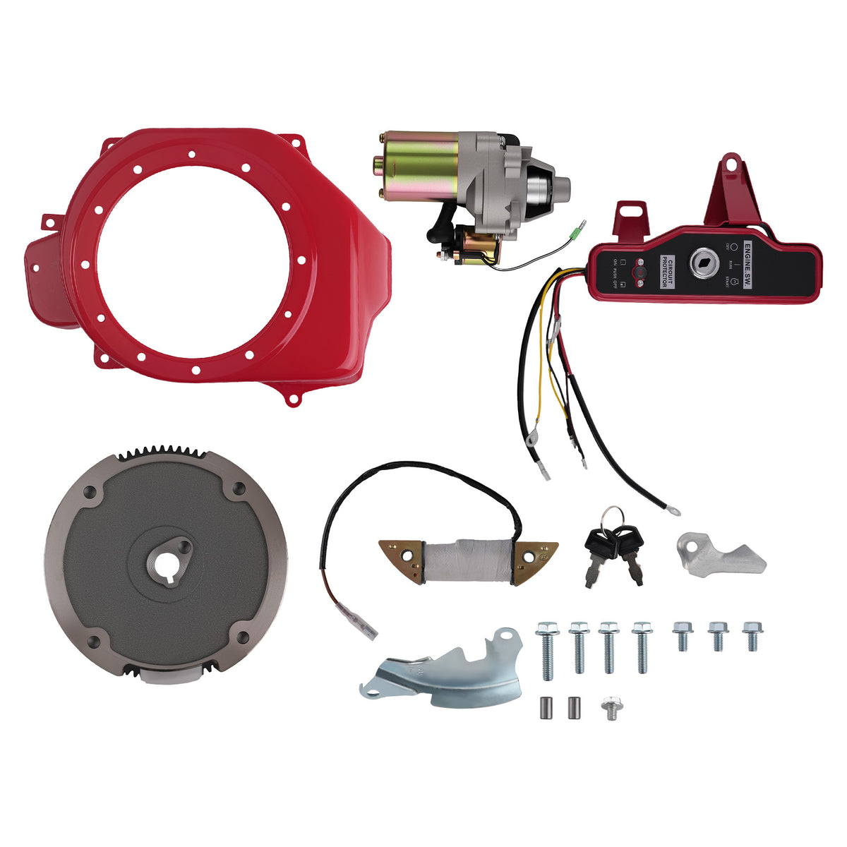 Electric Starter Motor Start Kits compatible For HONDA GX160 5.5HP GX200 6.5HP 4-stroke