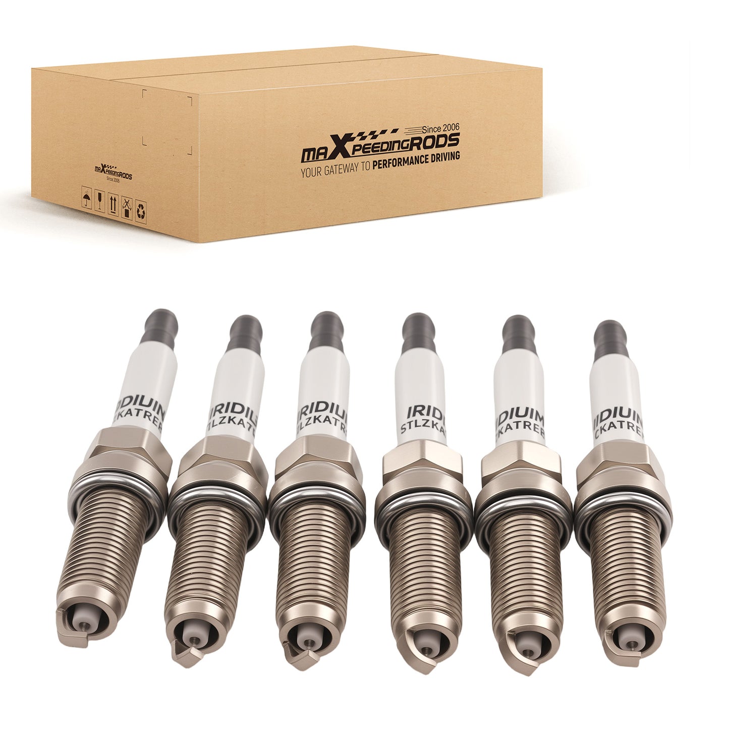 6x Iridium Platinum Spark Plugs compatible for Jaguar F-Pace XF XJ 3.0L 93476