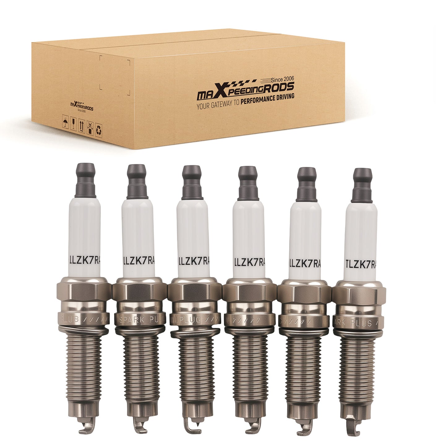 6PC Iridium Plugs compatible for VW Passat/CC/Atlas/Touareg 3.6L 2006-2019 ILZKR7A