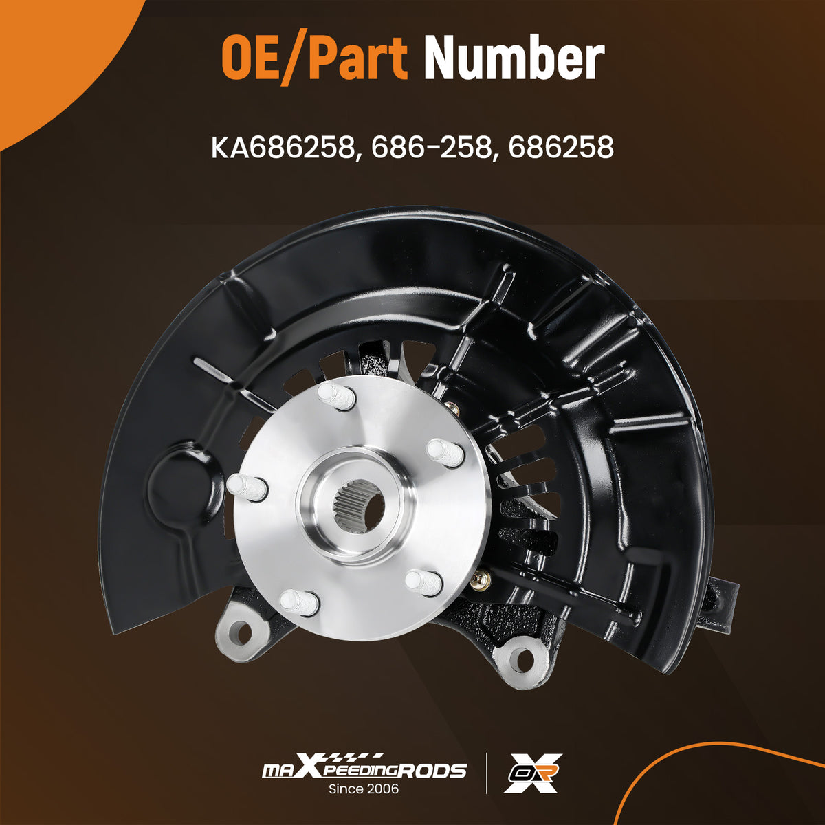 Front Steering KnuckleWheel Hub Bearing Assembly compatible For Toyota Camry KA686258