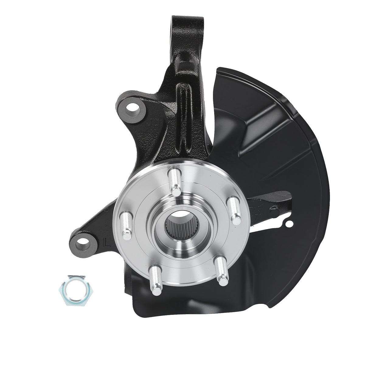 Front Steering Knuckle Hub Bearing compatible For Ford Edge 11-14 KA057 Driver Side