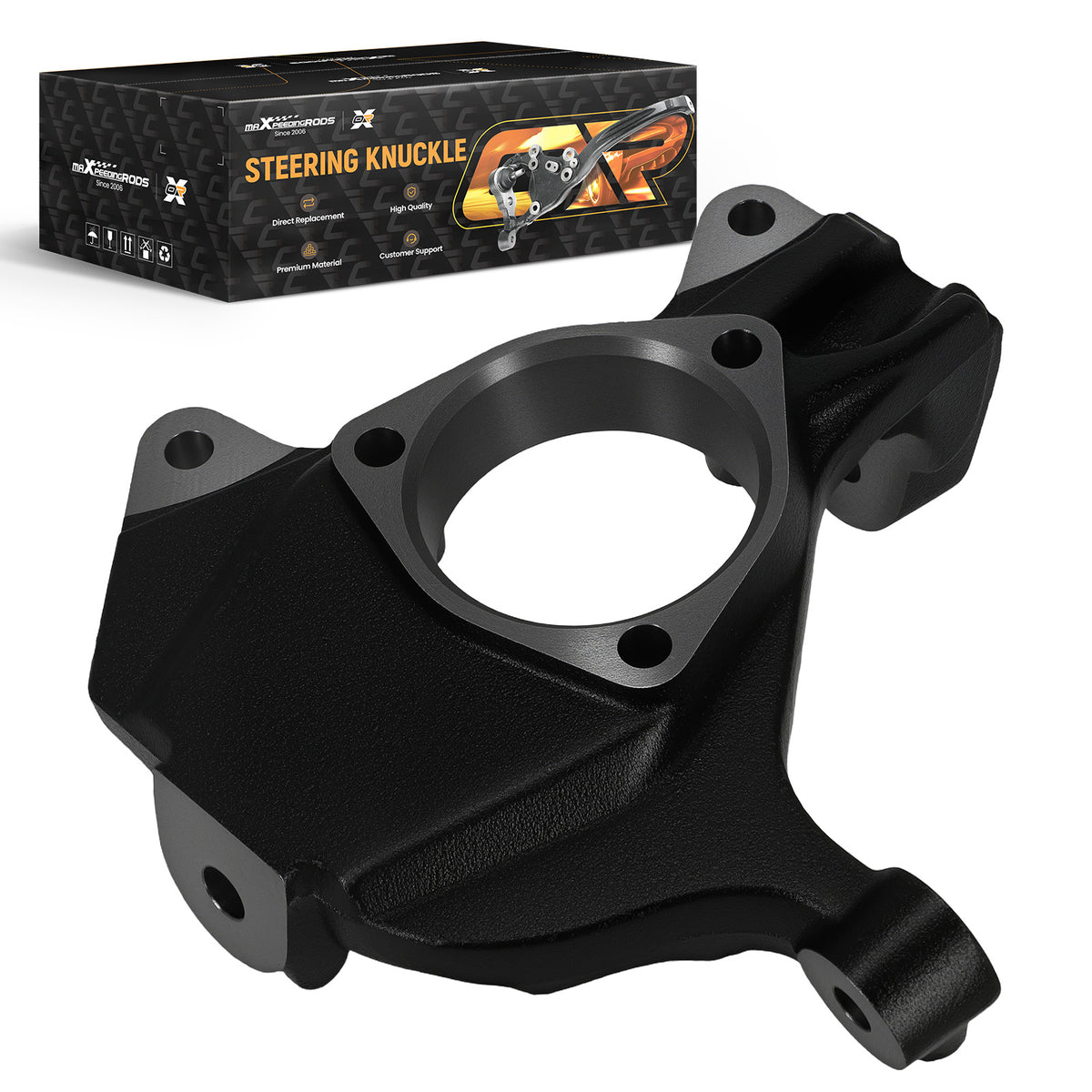 Front Right Steering Knuckle compatible For Chevrolet Silverado 1500 compatible For Tahoe Suburban 2007-14