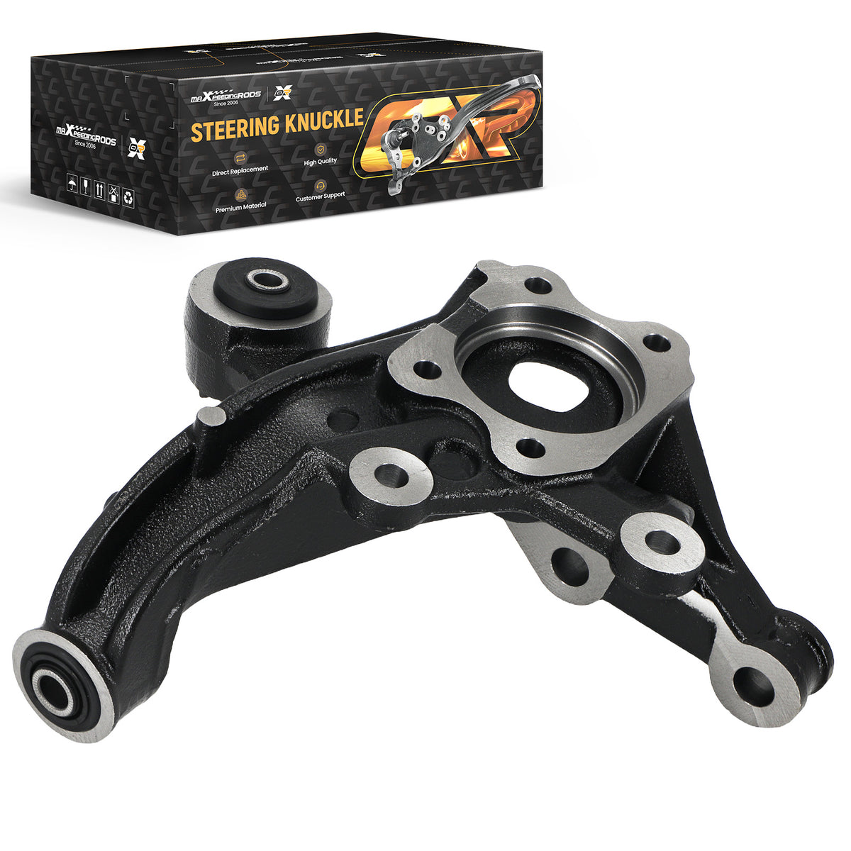 Left Rear Steering Knuckle compatible For Toyota Camry 2012-2018 698143 Steel