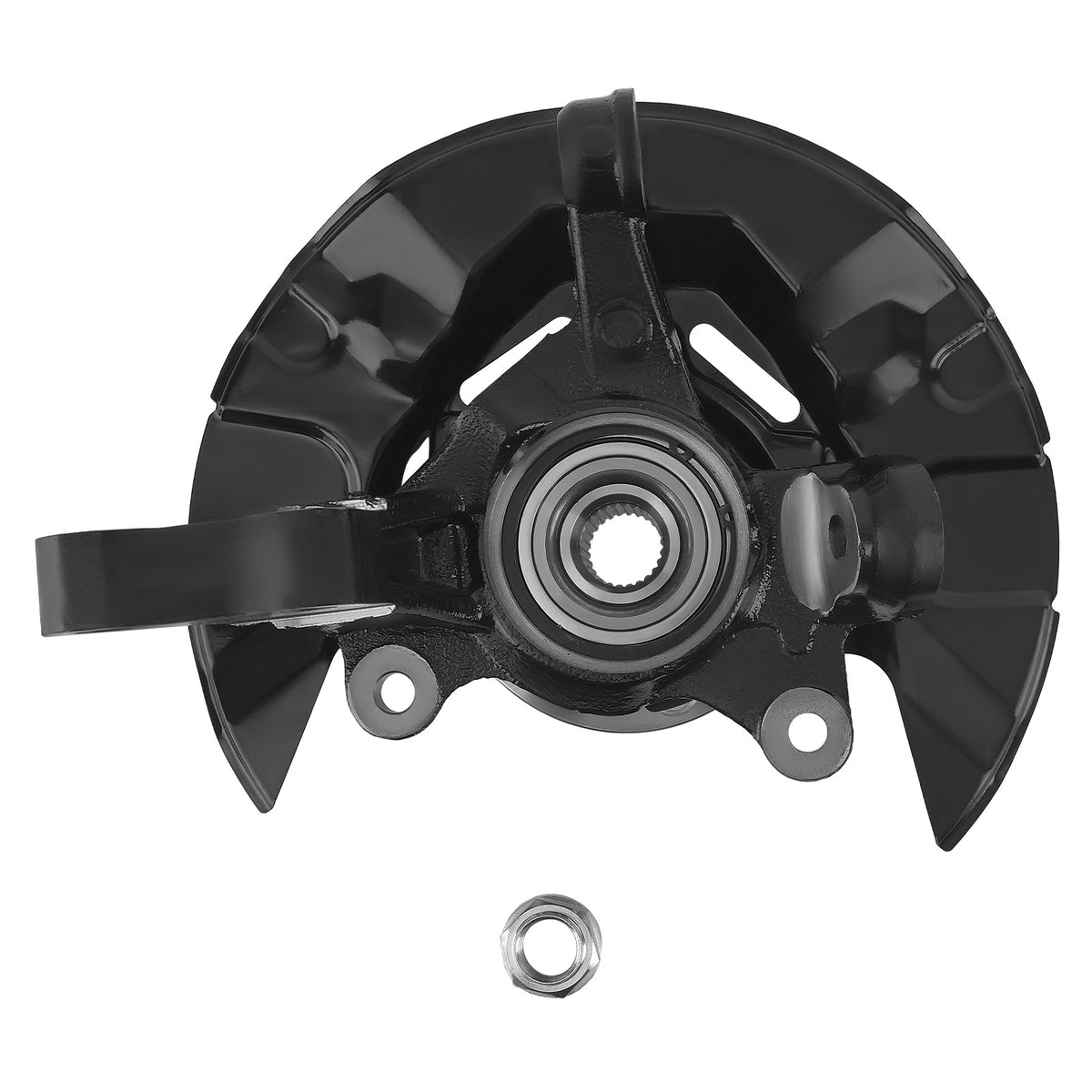 Front RH Steering Knuckle Wheel Hub Bearing compatible For Toyota Matrix 4-Wheel ABS 07-08