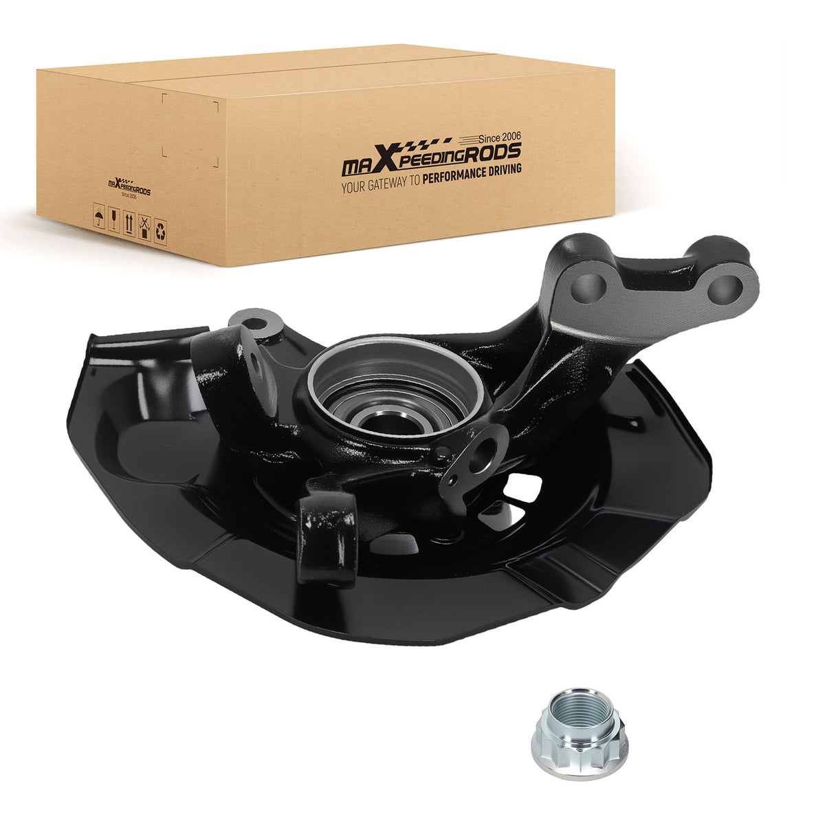 Front Passenger Steering Knuckle Wheel Hub compatible For Toyota Avalon V6 3.5L 2005-2011