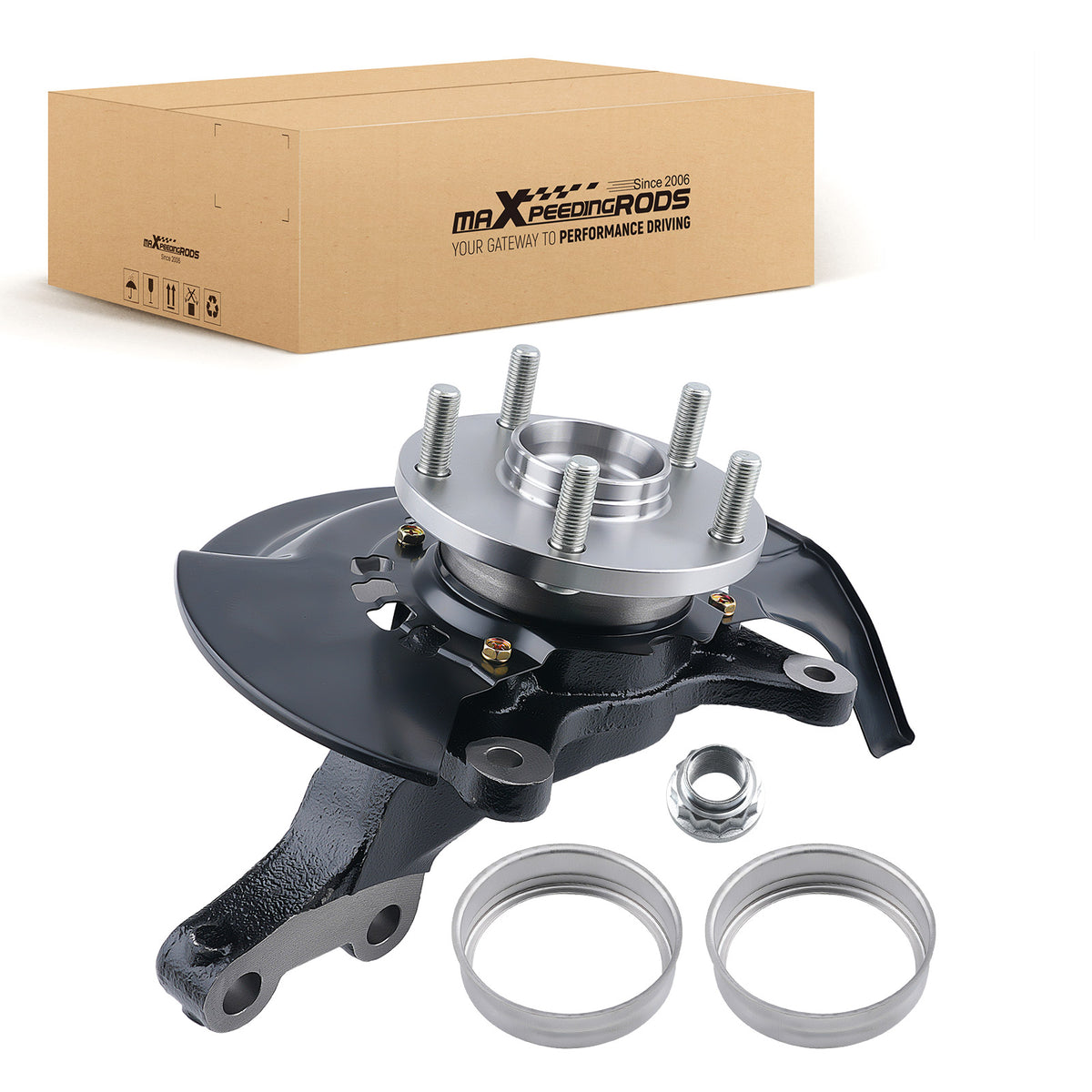 Front LH Steering Knuckle & Wheel Hub Bearing Assembly compatible For Toyota Camry LK037