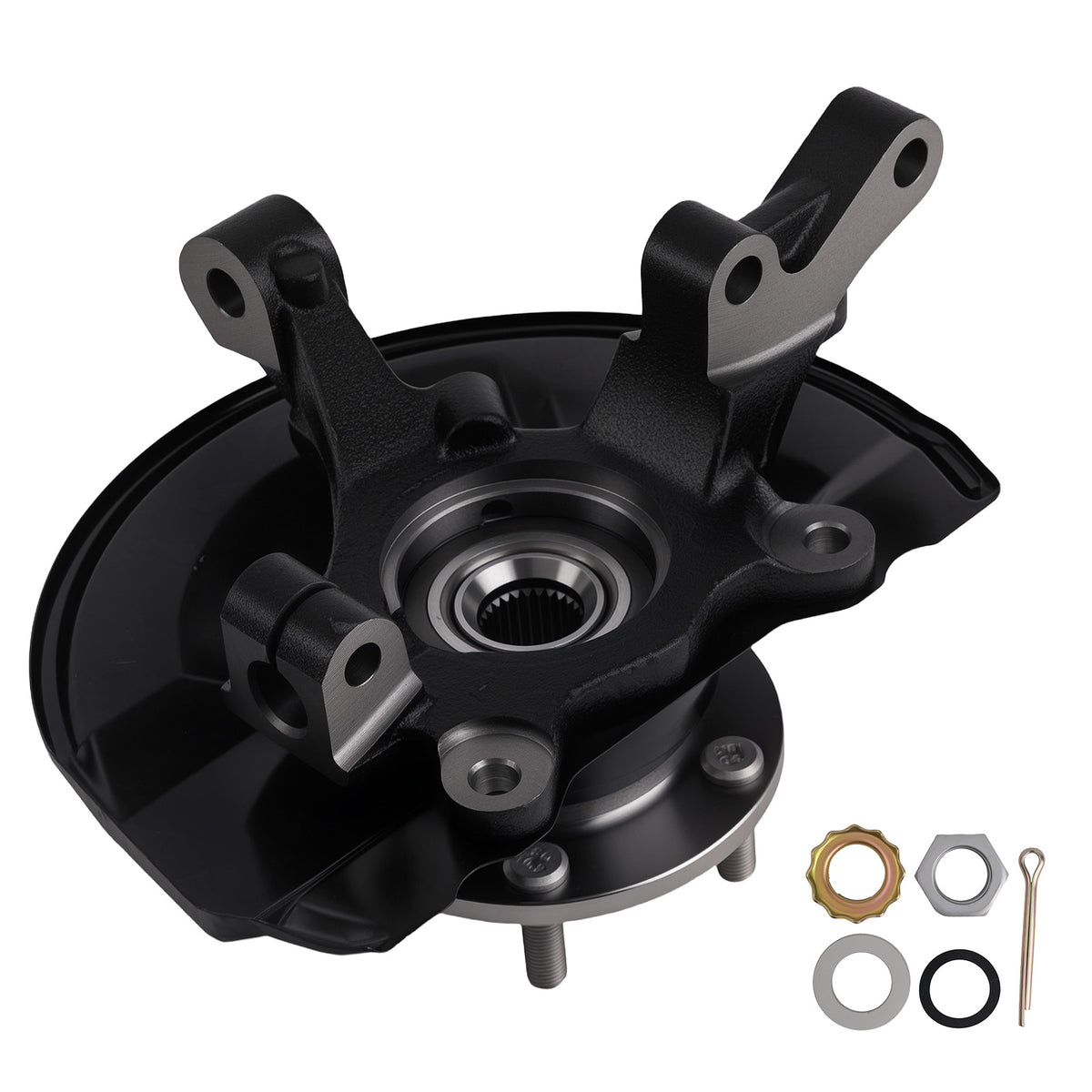 Front LH Steering KnuckleWheel Hub Bearing Assy compatible For Jeep Compass Patriot compatible For Dodge
