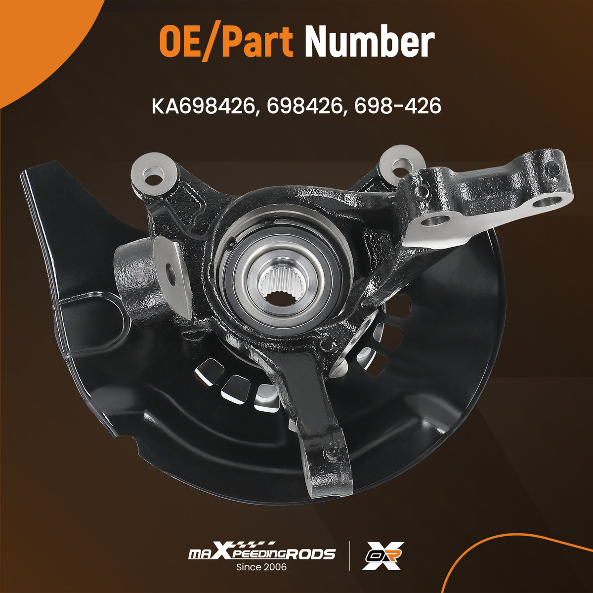 Front Right Knuckle Wheel Hub Bearing Compatible For Toyota Highlande Base Limited Sport2004-2007
