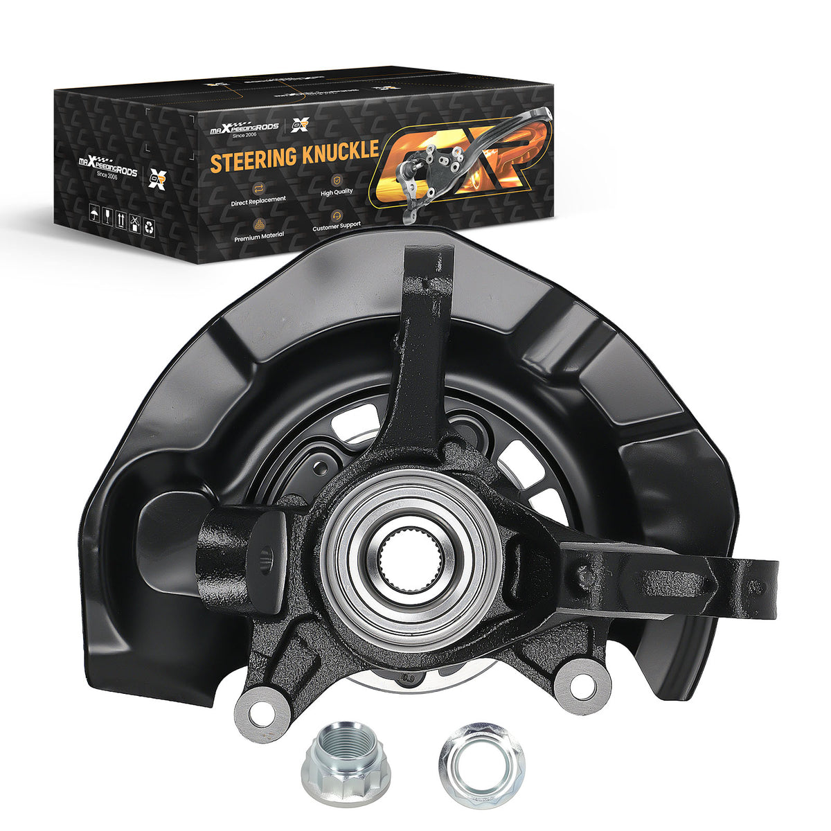 Driver Front Hub Knuckle compatible For TOYOTA Sienna 2004-10 AWD Left 698-429