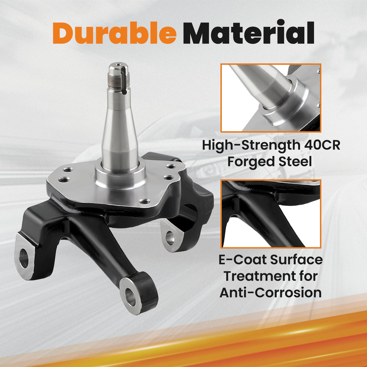 Front 2 Drop Spindles Pair compatible For Ford Mustang II Pinto 1974-1978