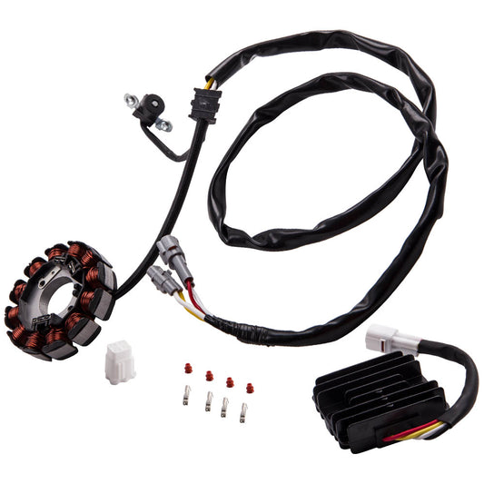 Voltage Regulator Rectifier &amp; Stator compatible For Yamaha YFZ450 2004-2005 99-400 916311