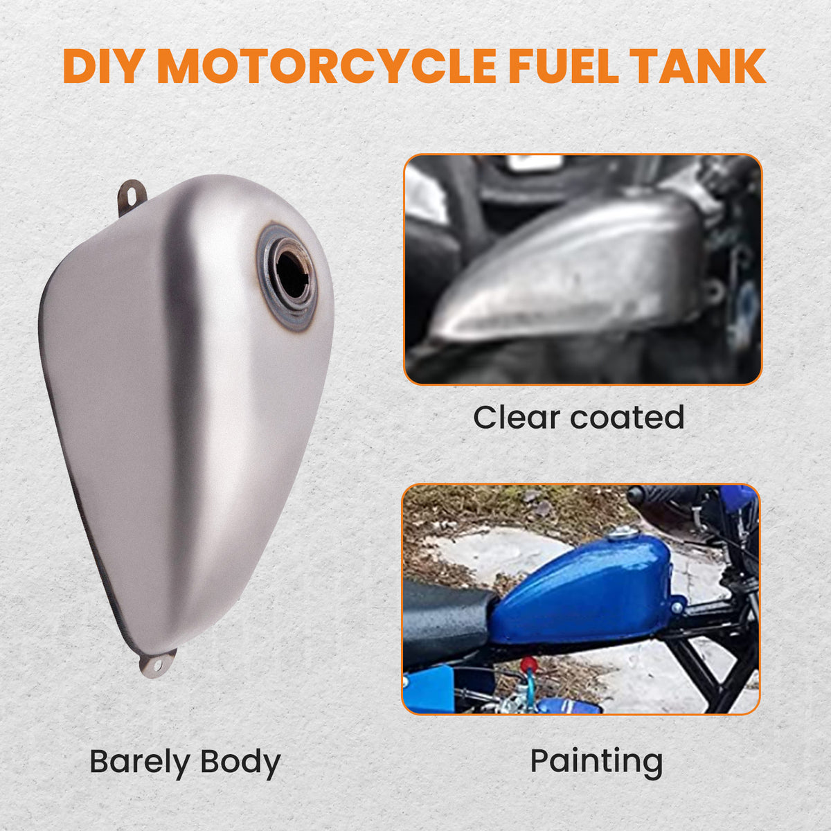 New 1.5 Gallon Gas Tank Direct Mount For Ironhead Bobber
