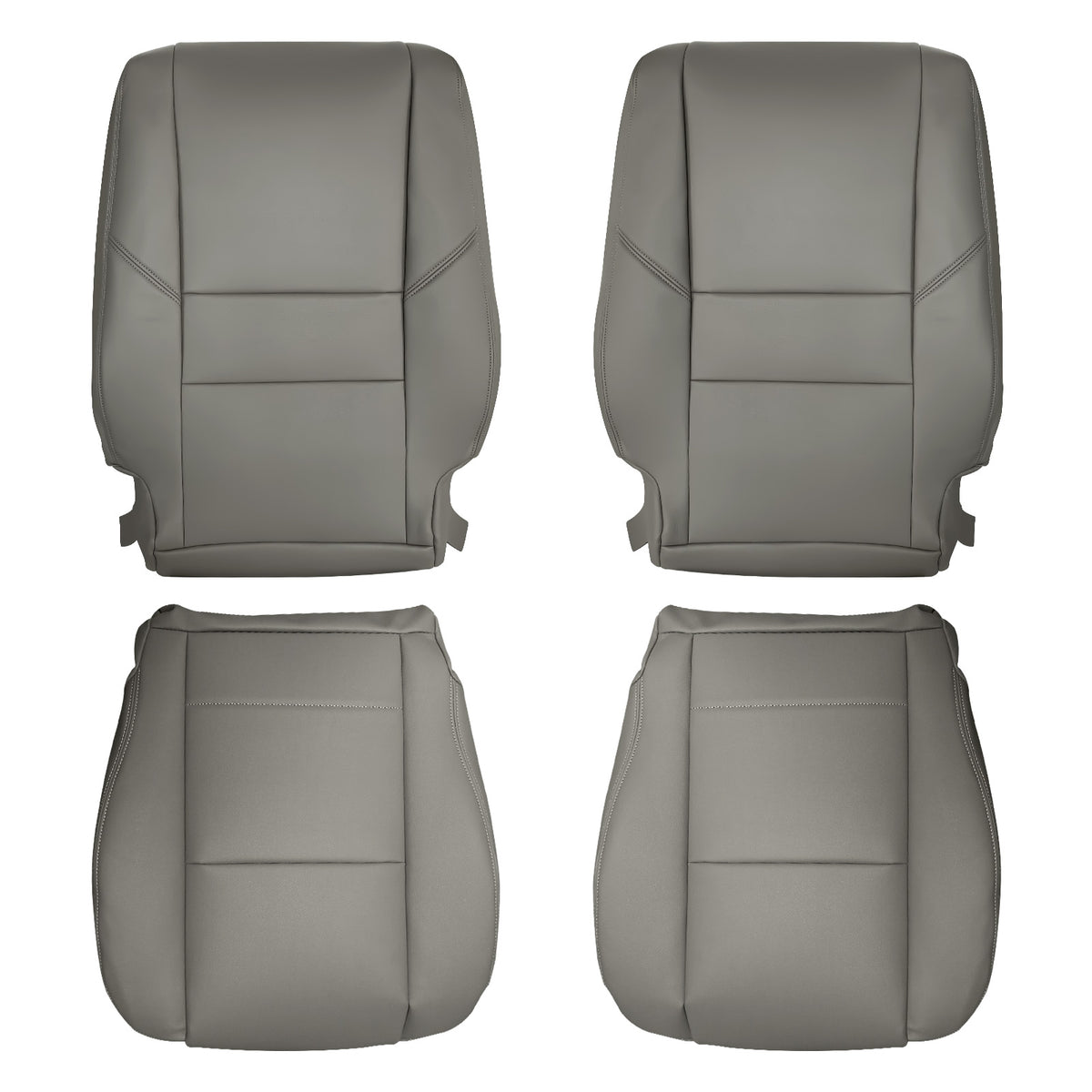 4pcs Leather compatible For Seat CoverGray compatible For Toyota Sequoia 2000 2001 2002 2003 2004-2007