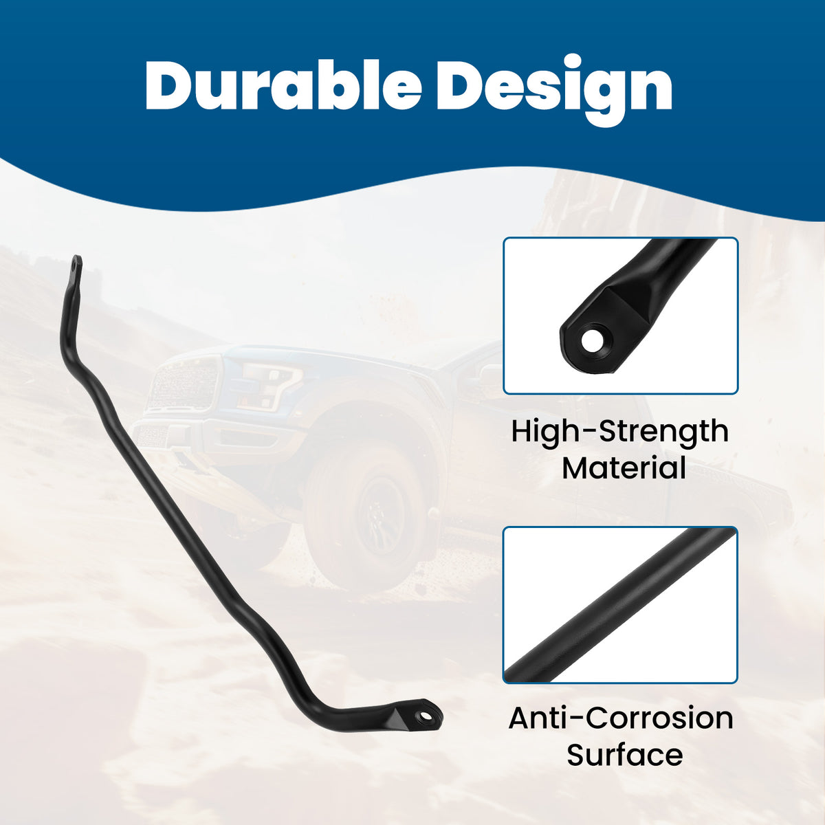 Front Suspension Stabilizer Bar compatible For Ram 1500 19-24 compatible For Ram 1500 Classic 4WD