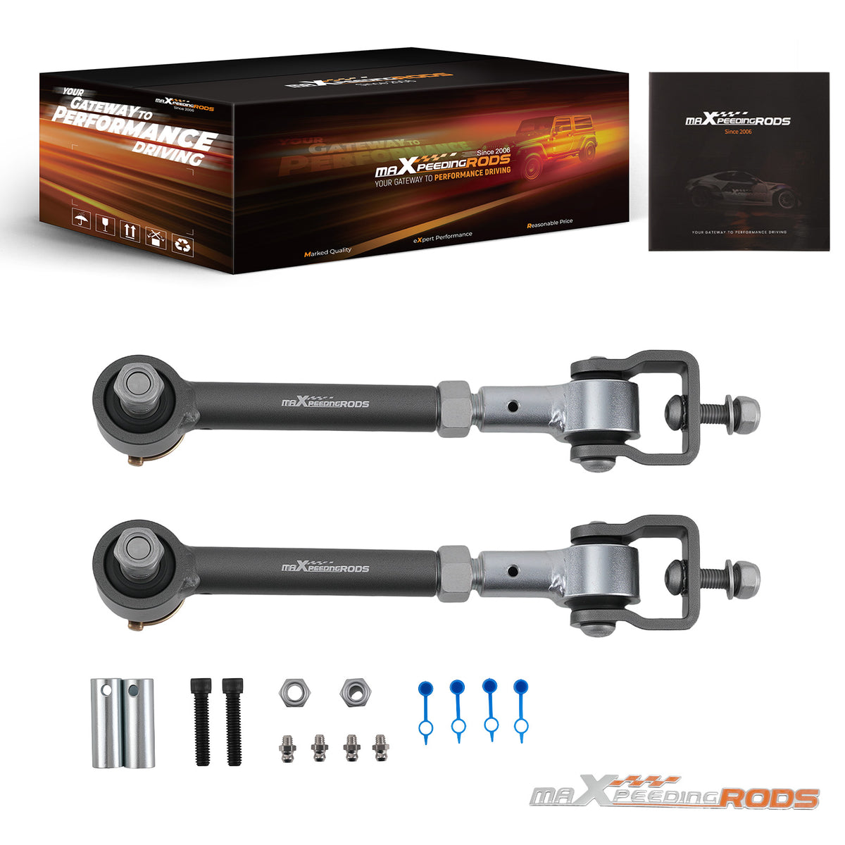2.5-6.0 Lift Quick Disconnect Sway Bar Link compatible For Jeep Wrangler TJ Cherokee XJ