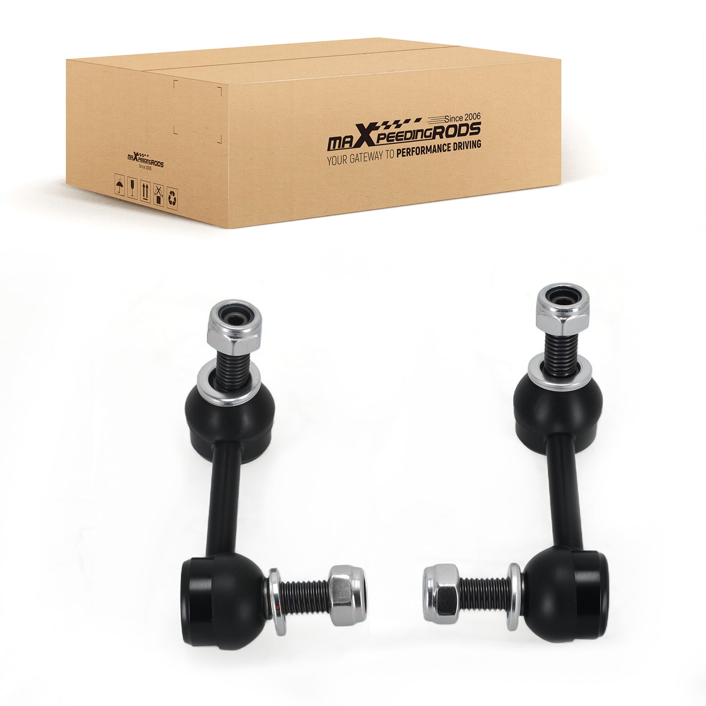 2x Front Sway Bar End Links Suspension For 2004-07 compatible For Chevy Trailblazer compatible For GMC Envoy