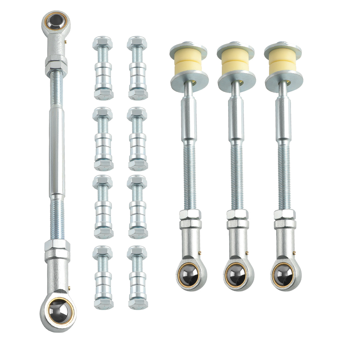4x Front + Rear HD Sway Bar extension Kit compatible For Nissan GU Y61 compatible For Patrol 240-270 mm Lift