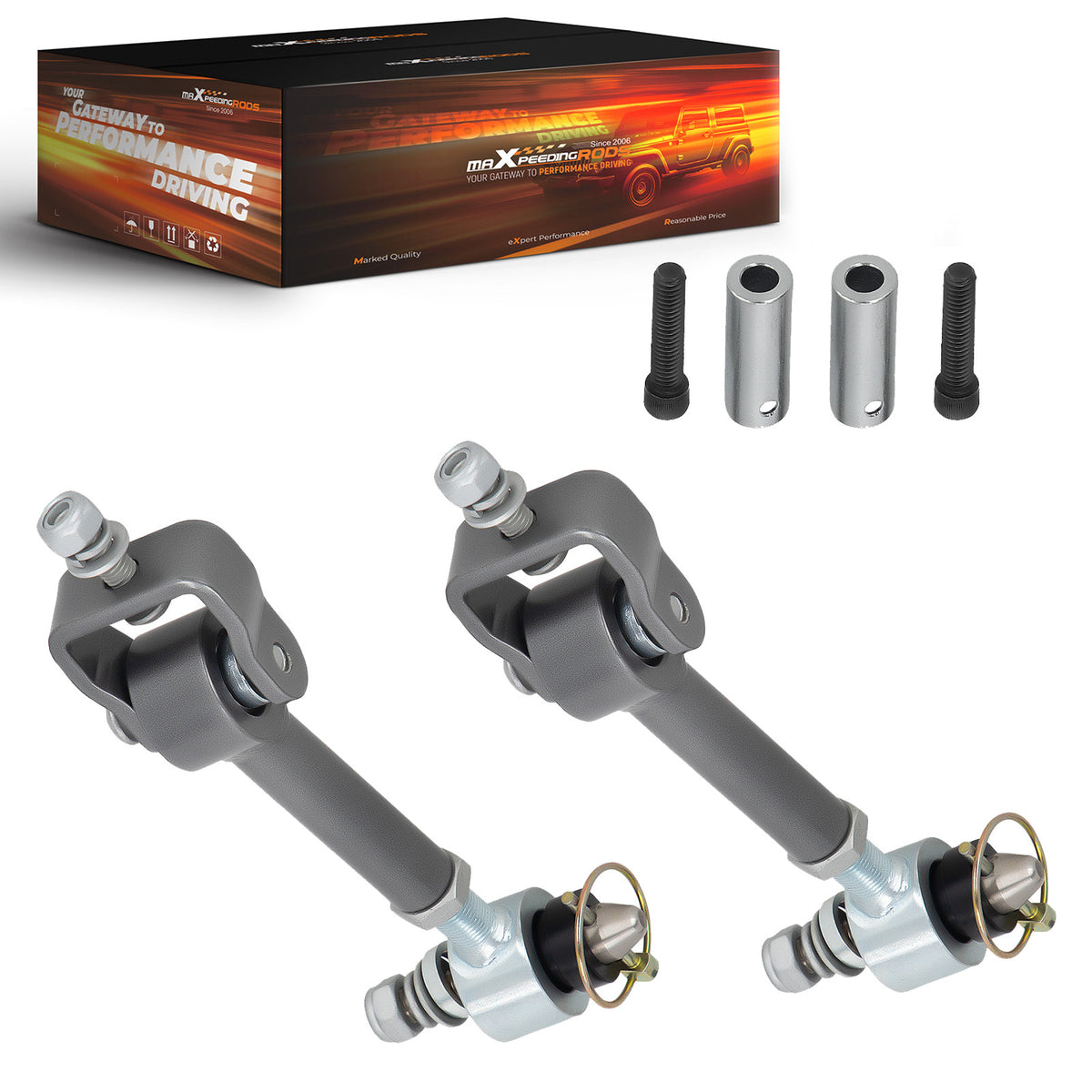Front 2"-3.5" Lift Sway Bar Link compatible For Jeep Cherokee XJ 1984-2001 Quick Disconnect